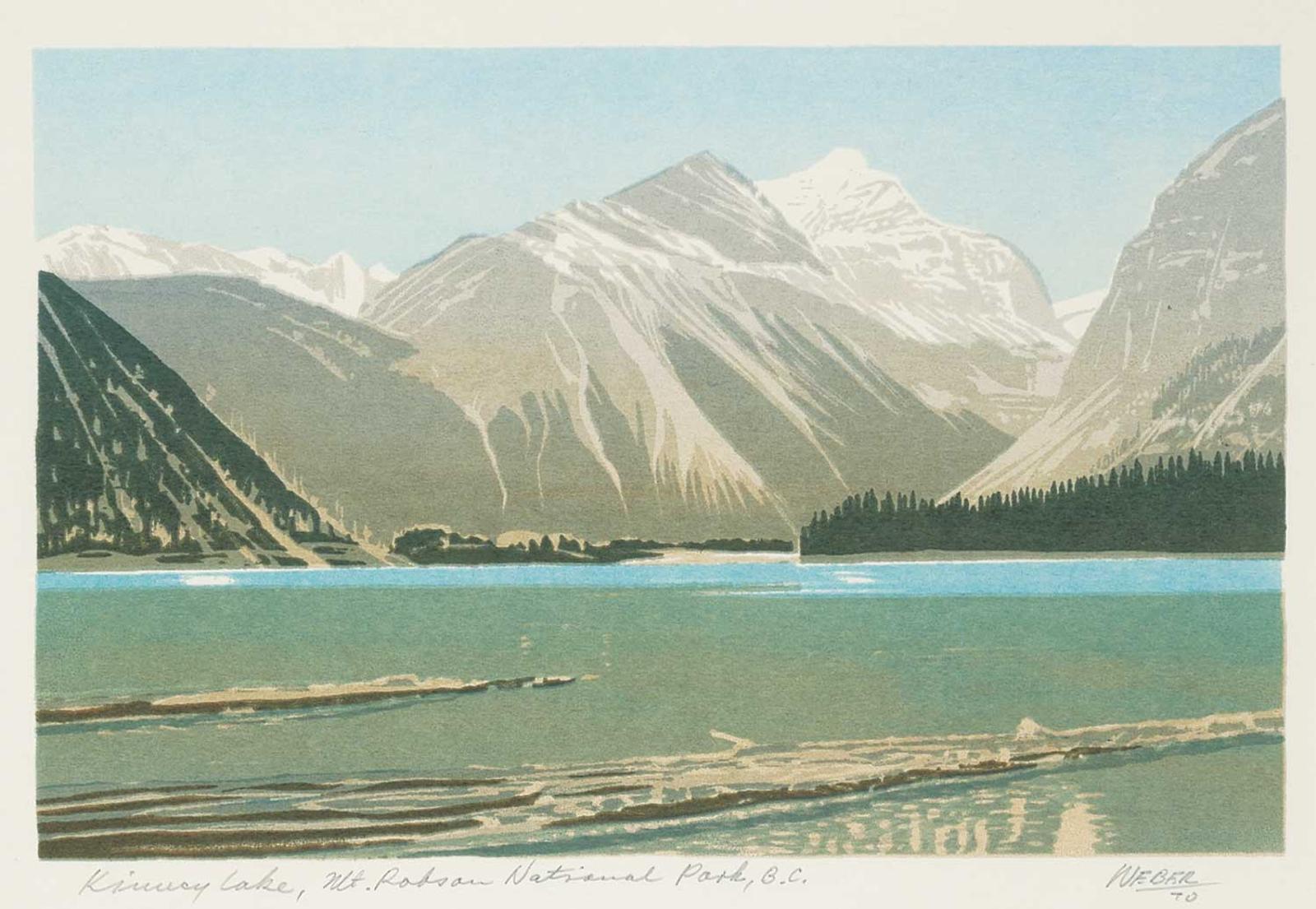 George Weber (1907-2002) - Kinway Lake, Mt. Robson National Park, B.C.