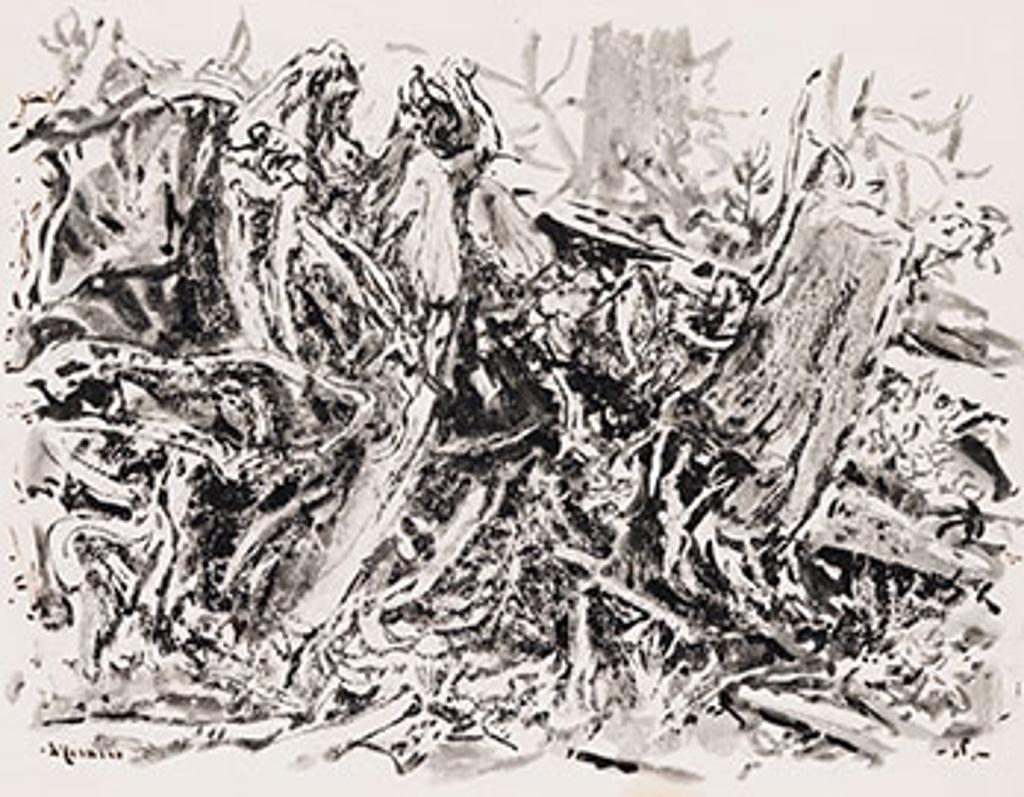 Arthur Lismer (1885-1969) - Stumps and Underbrush
