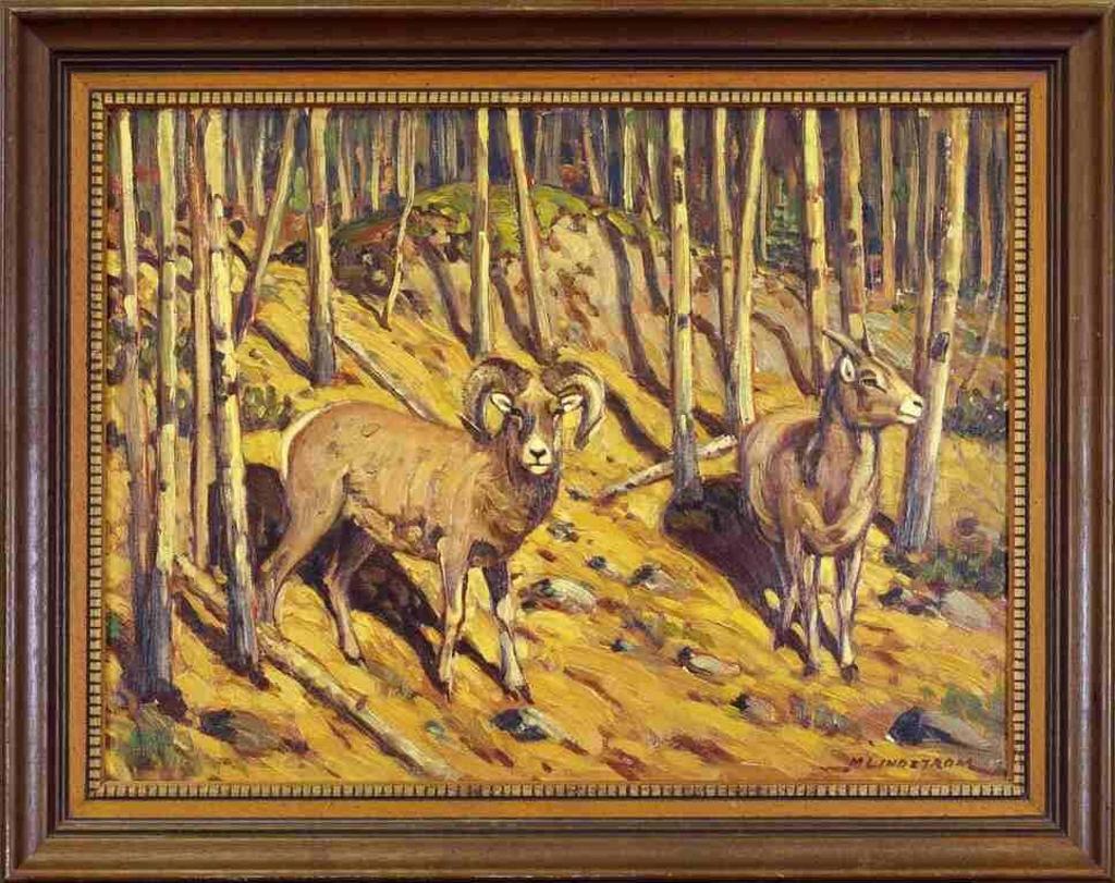 Matt Lindstrom (1890-1975) - Untitled, Mountain Sheep