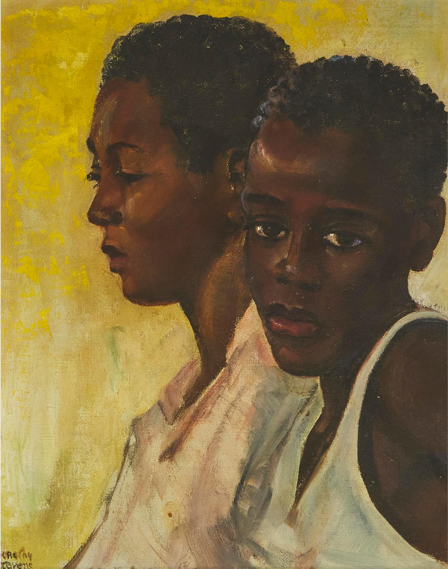 Dorothy Austin Stevens (1888-1966) - Two Little Colored Boys, 1953