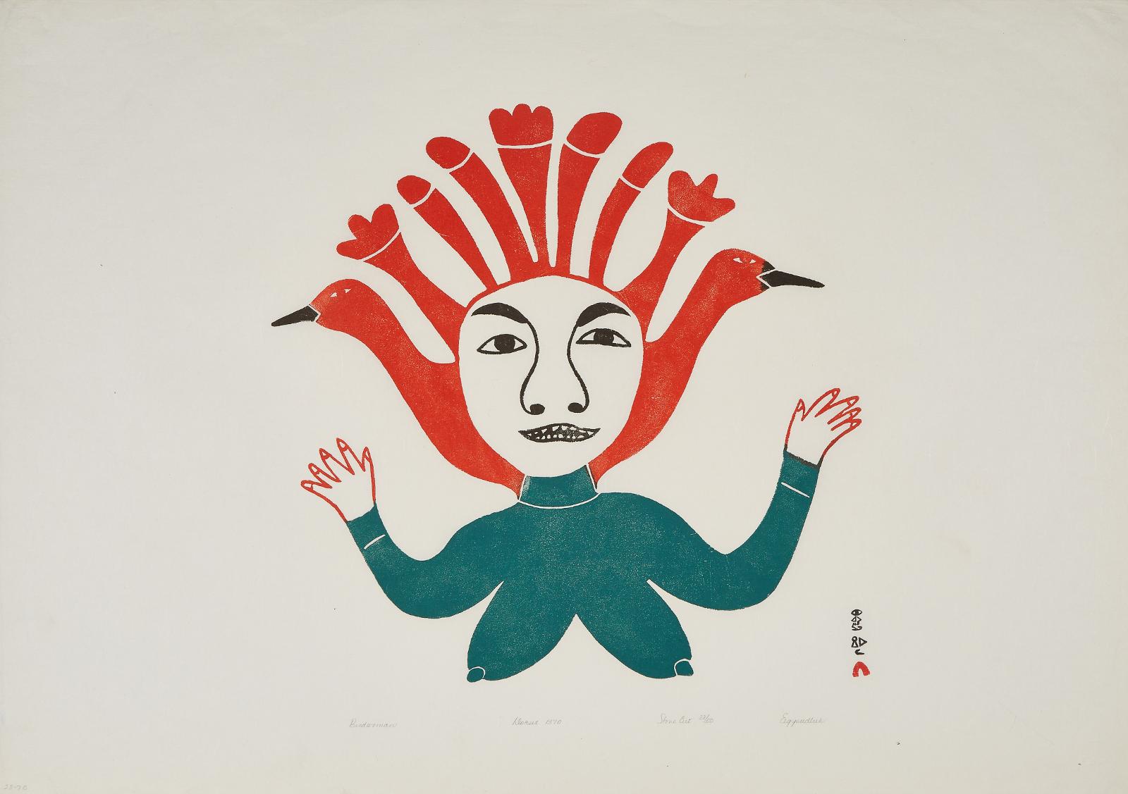 Egevadluq (Eegyvuldluk) Ragee (1920-1983) - Bird Woman