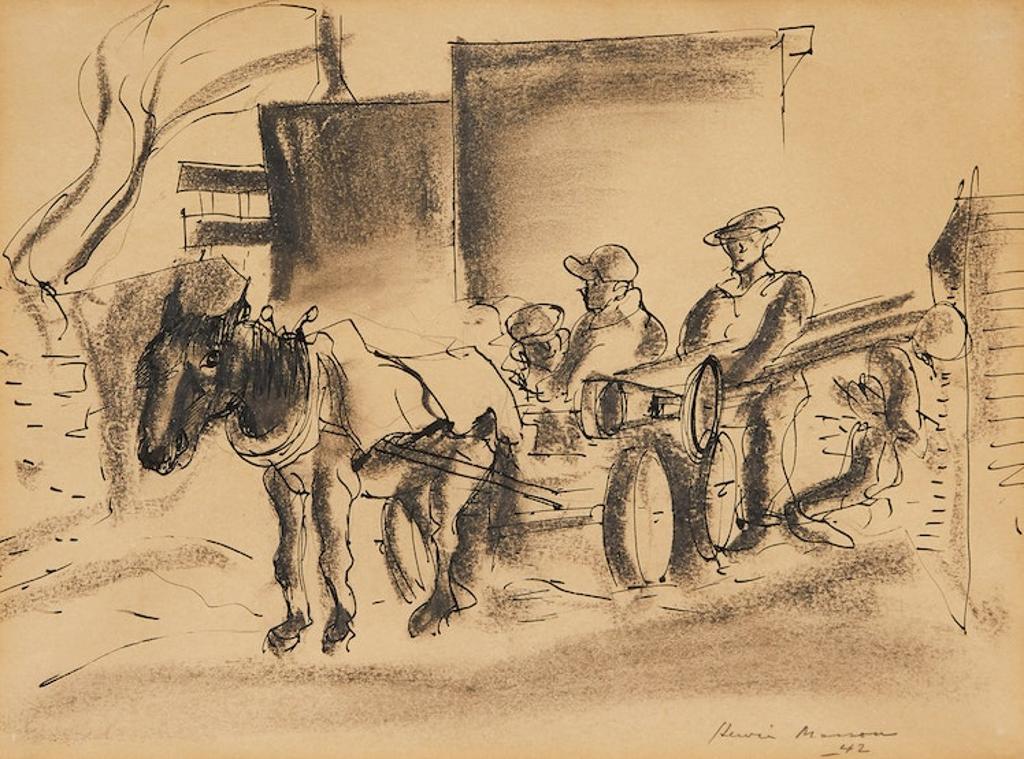 Henri Leopold Masson (1907-1996) - Untitled (Horse and Buggy )