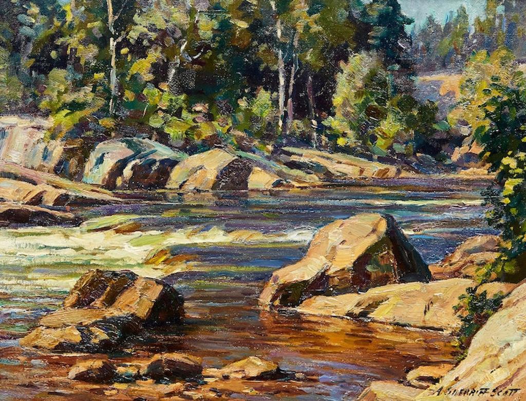 Adam Sherriff Scott (1887-1980) - Landscape with a Winding Stream