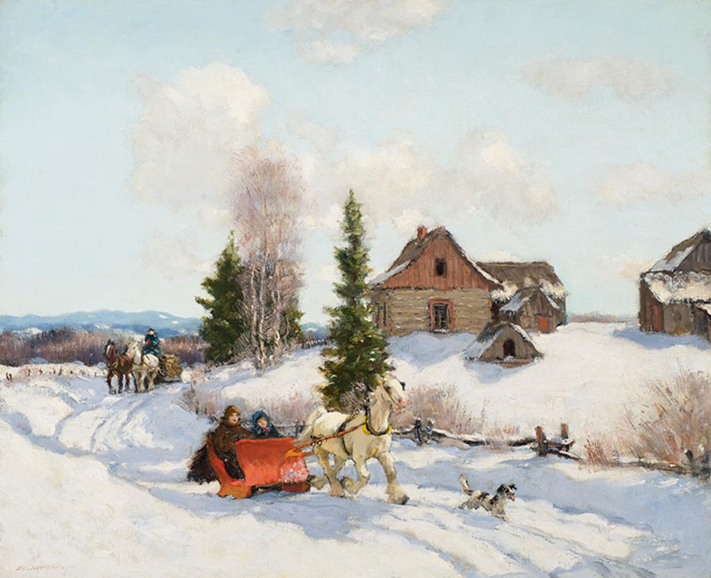 Frederick Simpson Coburn (1871-1960) - The Red Sleigh