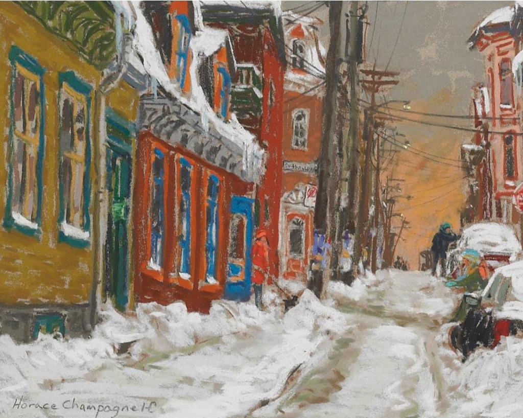 Horace Champagne (1937) - After The Storm (Apres La Tempete), Rue Sutherland, Quebec