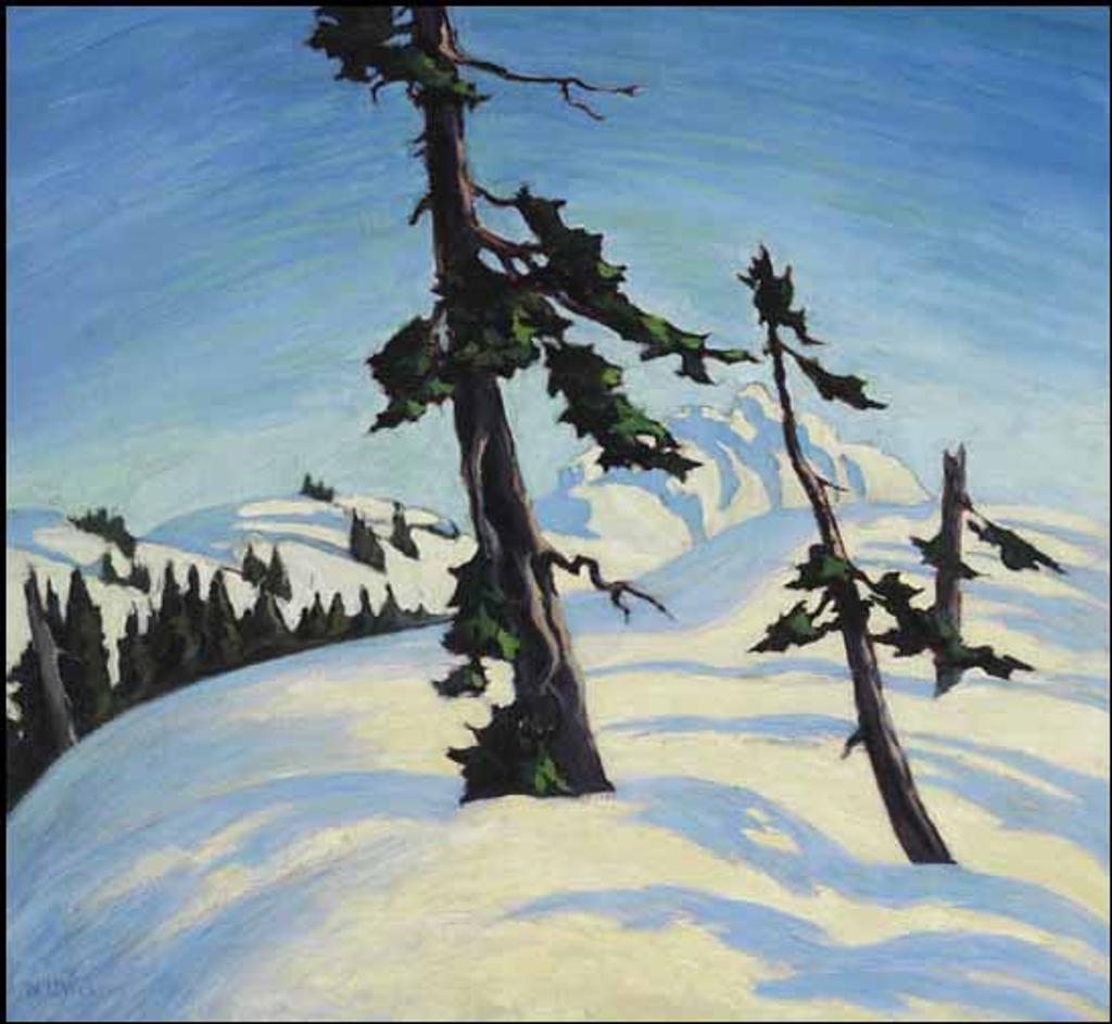 William Percival (W.P.) Weston (1879-1967) - Snow Shadows, Grouse Mountain