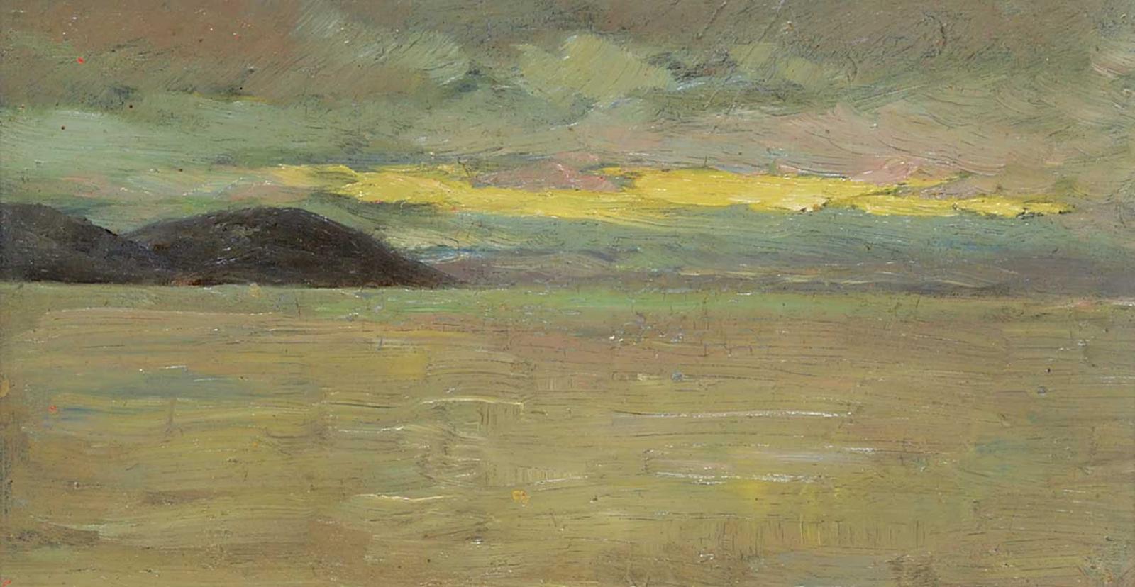 Charles Eugene Moss (1860-1901) - Untitled - Dawn Over the Bay