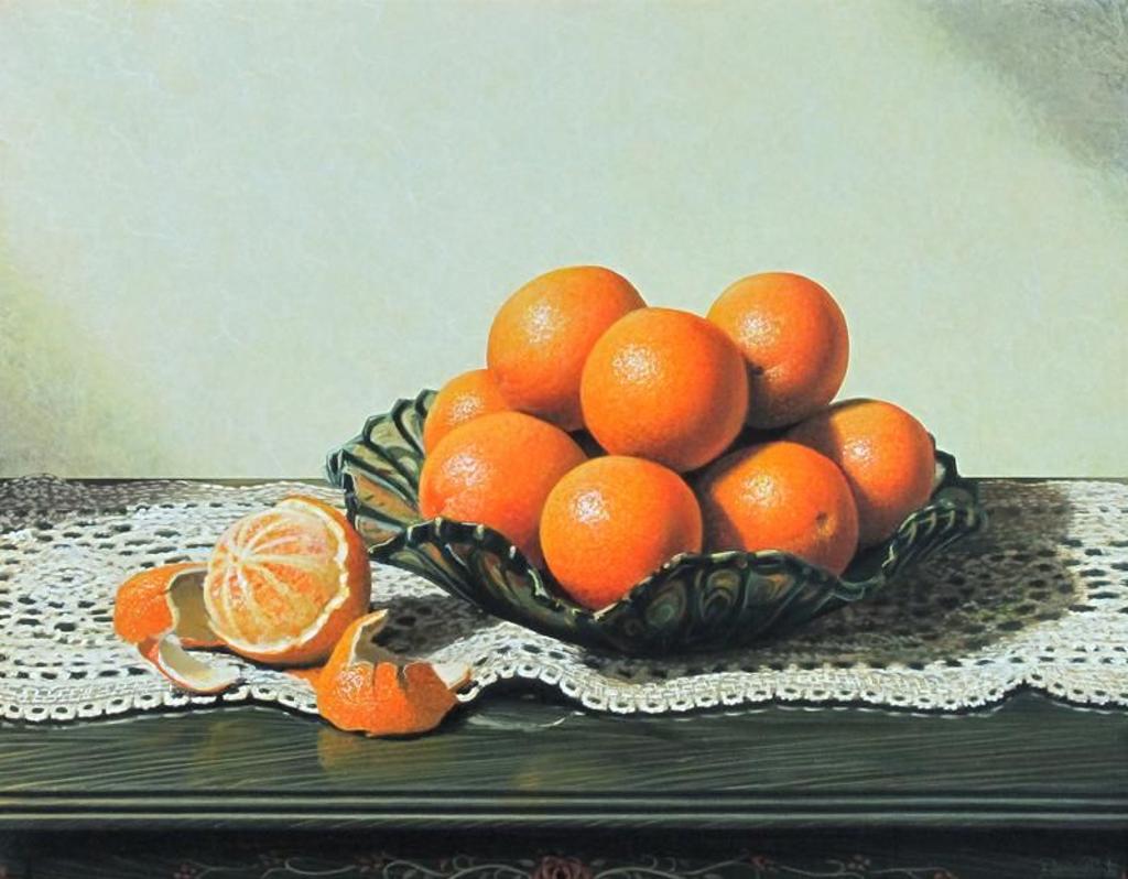 Daniel Plante (1958) - Oranges In A Glass Bowl