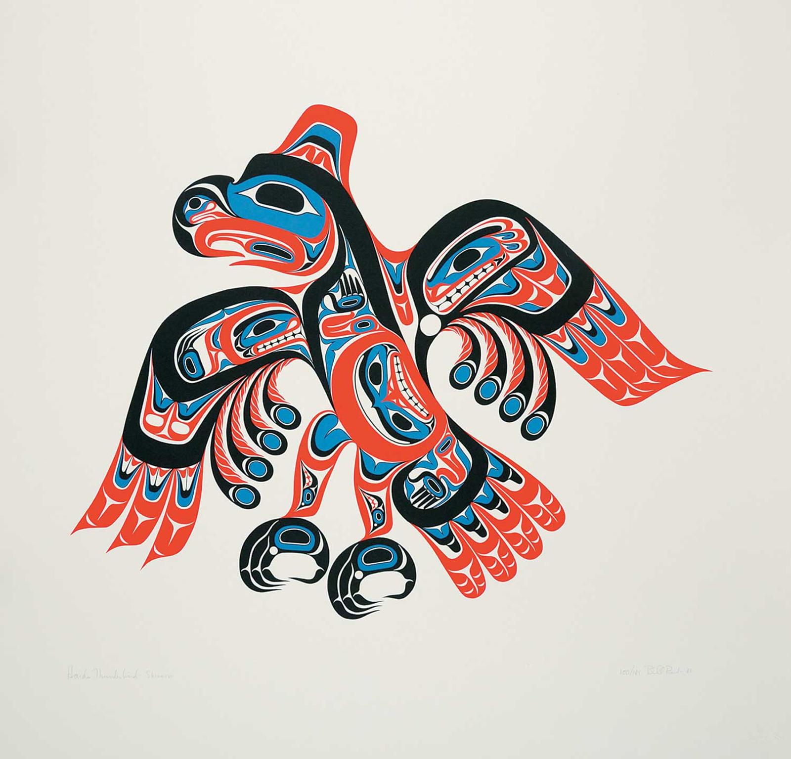 Bill (William) Ronald Reid (1920-1998) - Haida Thunderbird - Skiamsm  #100/195