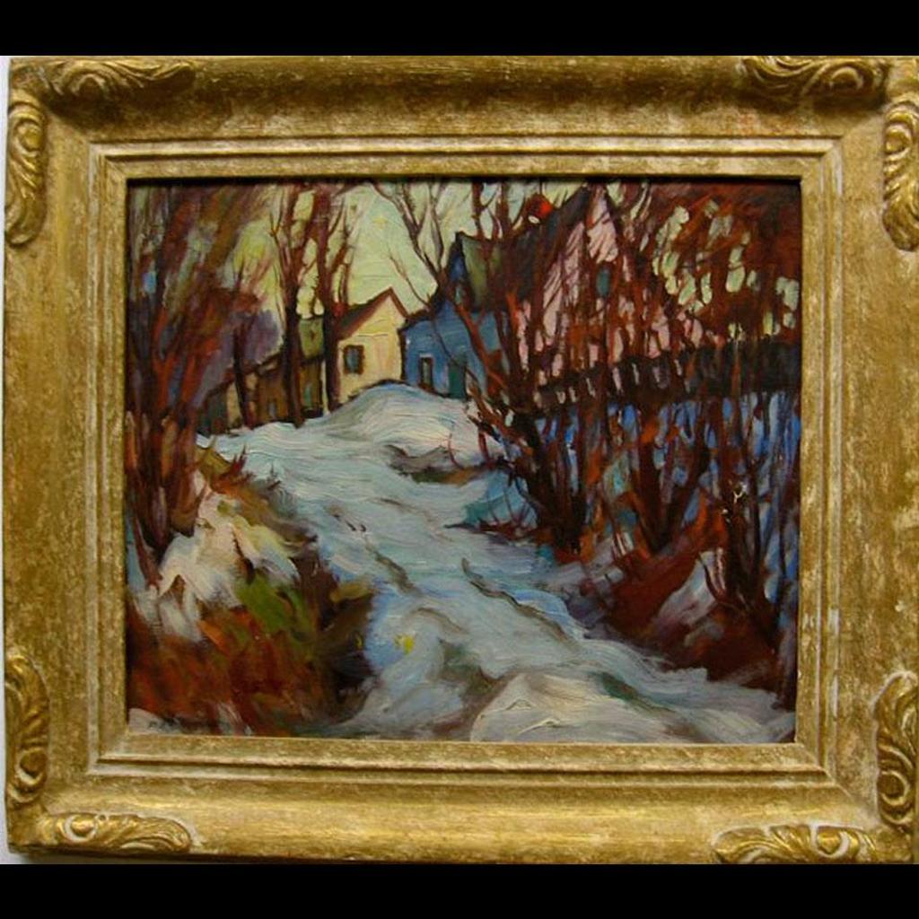 Ernest Alfred Dalton (1887-1963) - Winter Town Scene