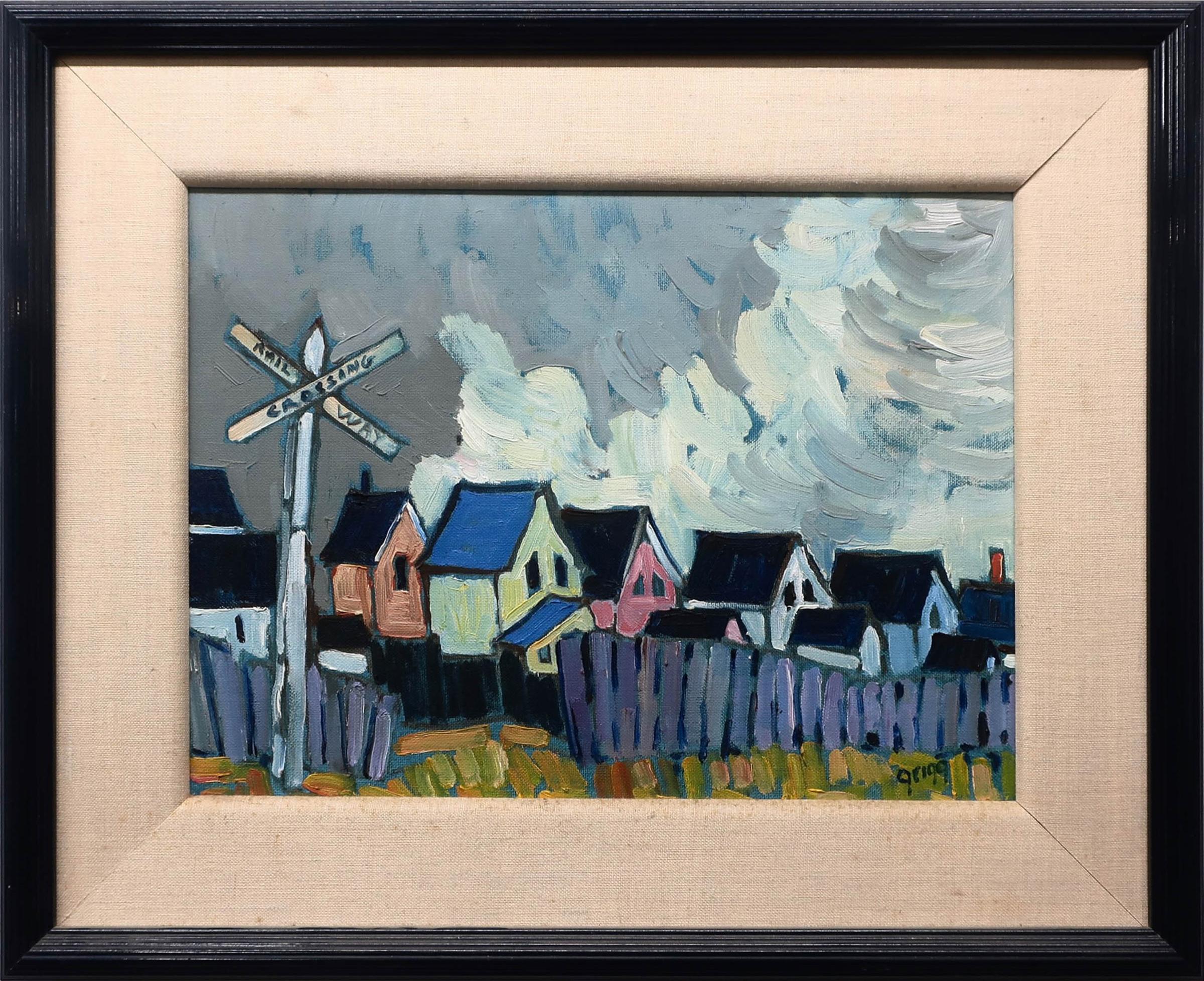 Kate Grigg (1958) - Untitled (Colourful Houses)
