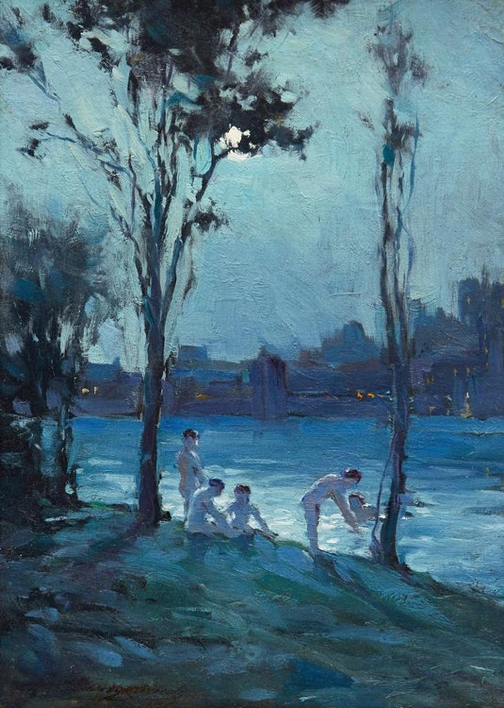 Farquhar Mcgillivray Strachan Stewart Knowles (1859-1932) - Summer Night Swim