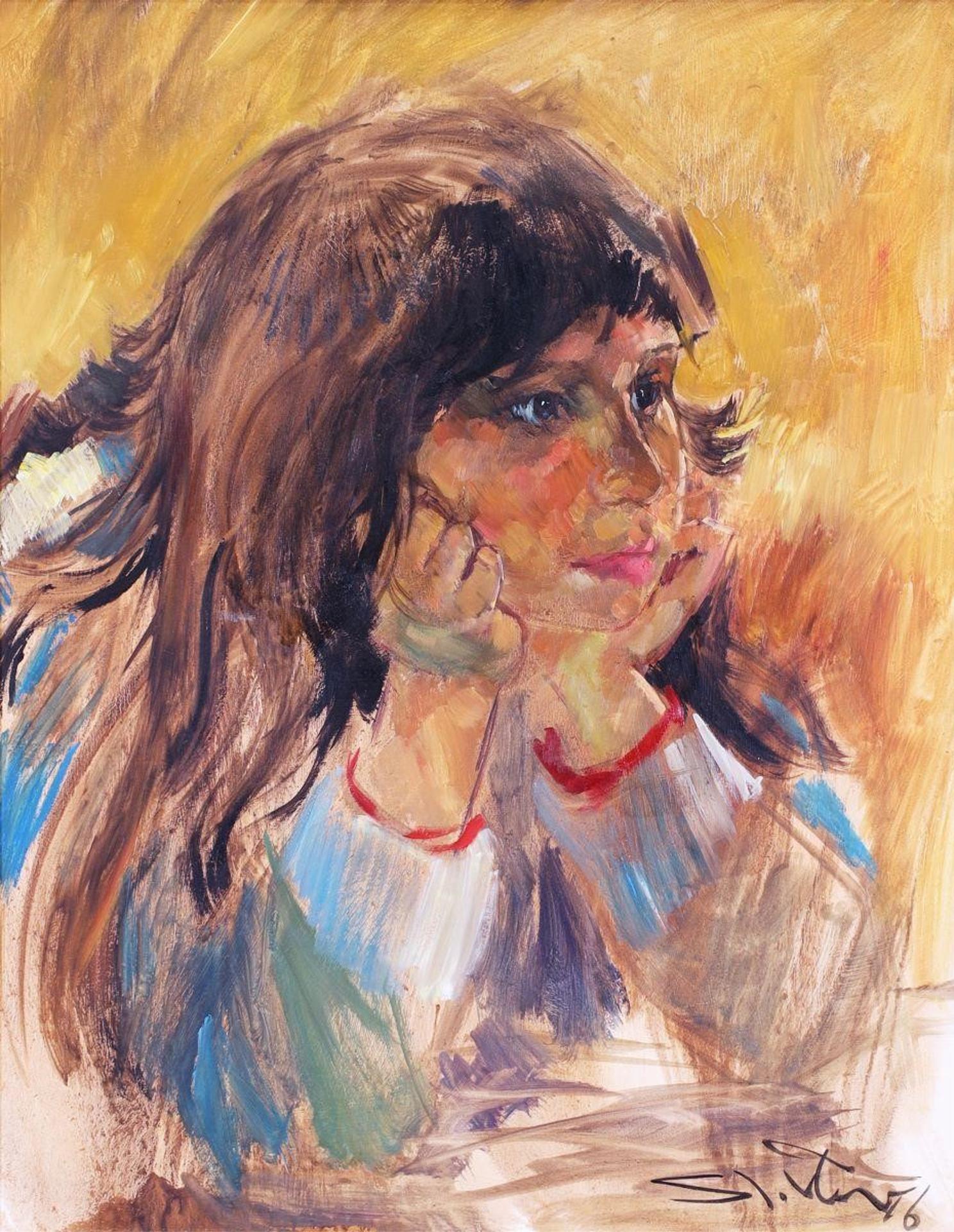 Arthur Shilling (1941-1986) - Pensive Girl; 1976
