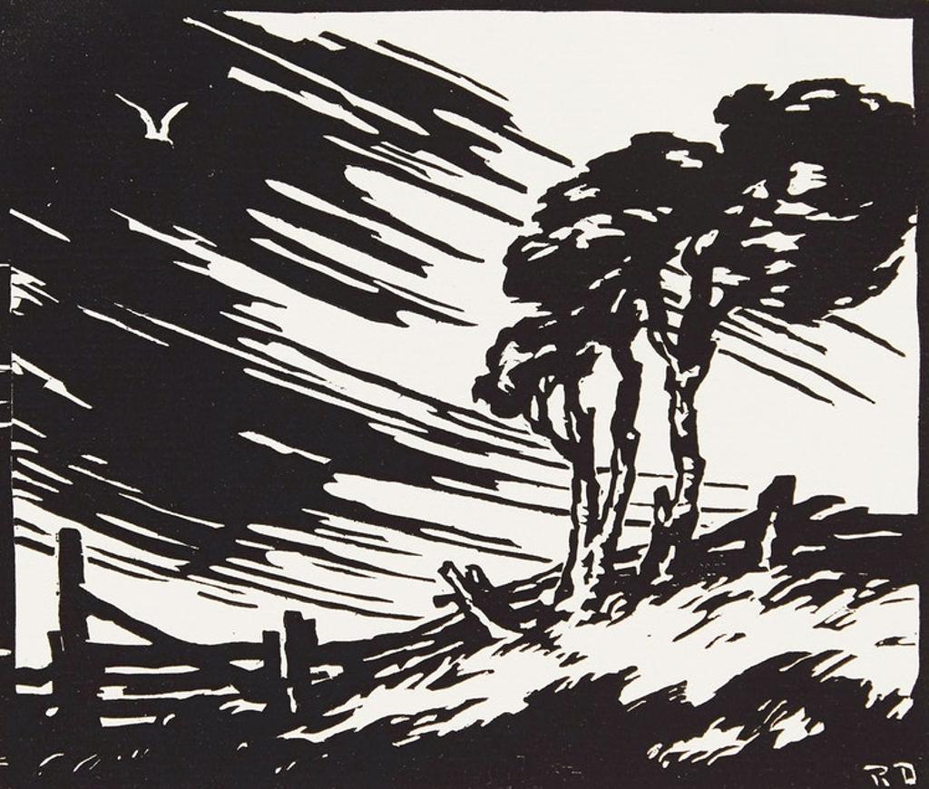 Rodolphe Duguay (1891-1973) - Coup de vent; Au crépuscule