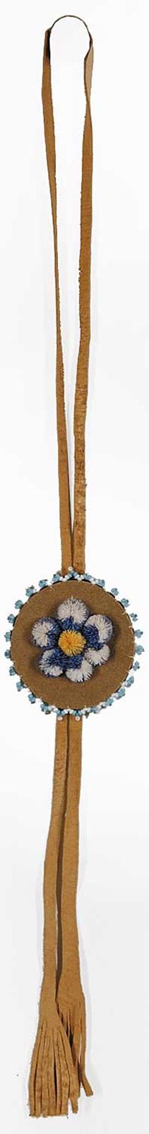 First Nations Basket School - Dyed Moose Hair Bolo Tie