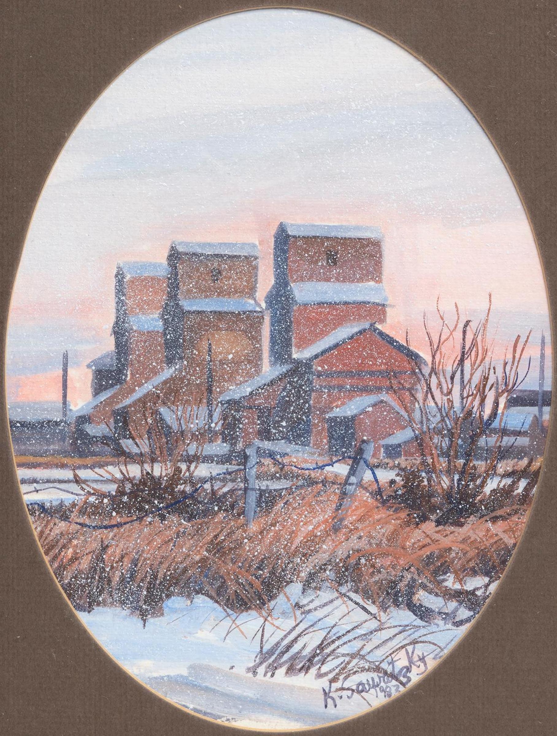 Kelvin Sawatsky - Grain Elevators in Snow