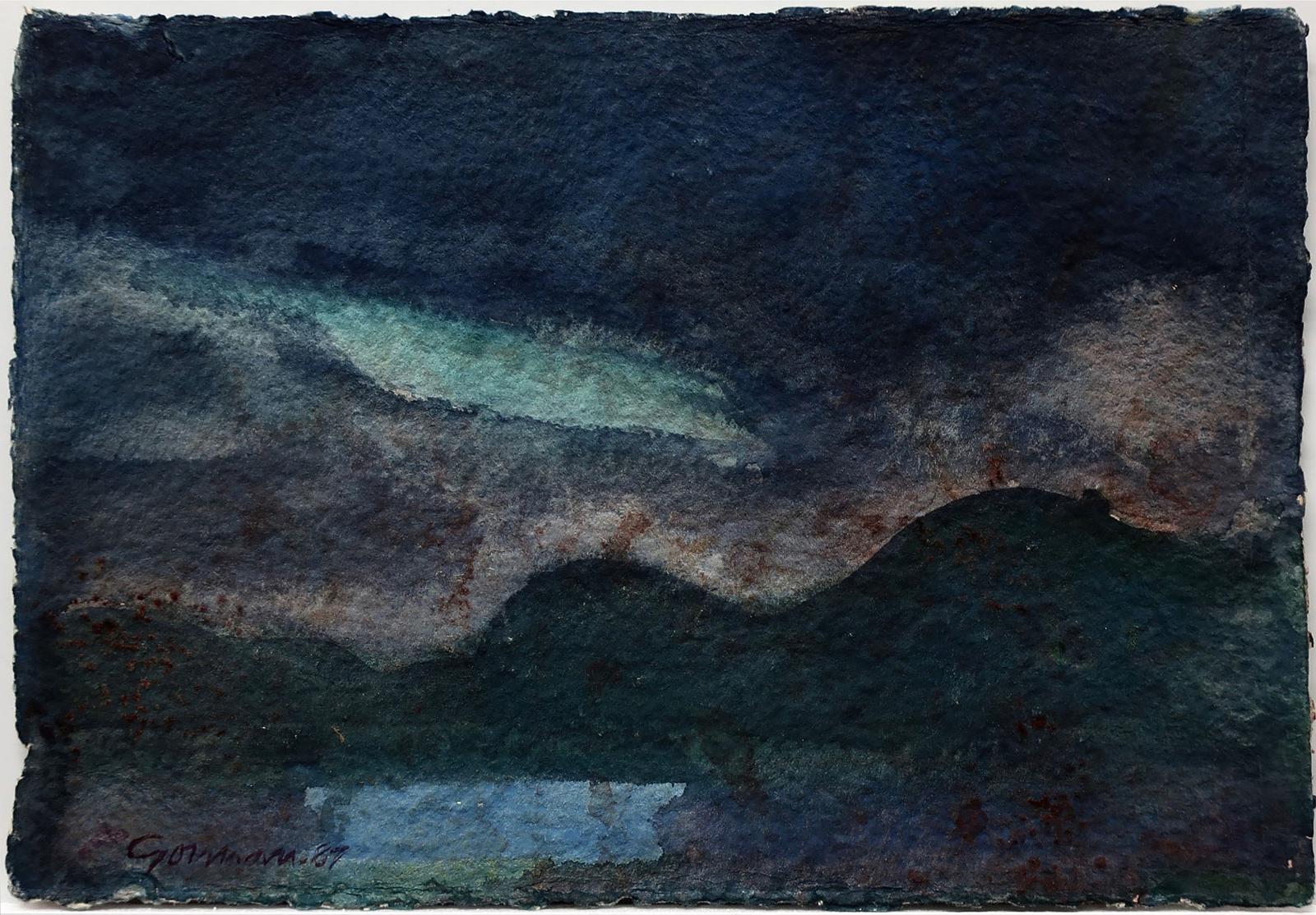Richard Borthwick Gorman (1935-2010) - Untitled (Lake & Mountains - Dusk)