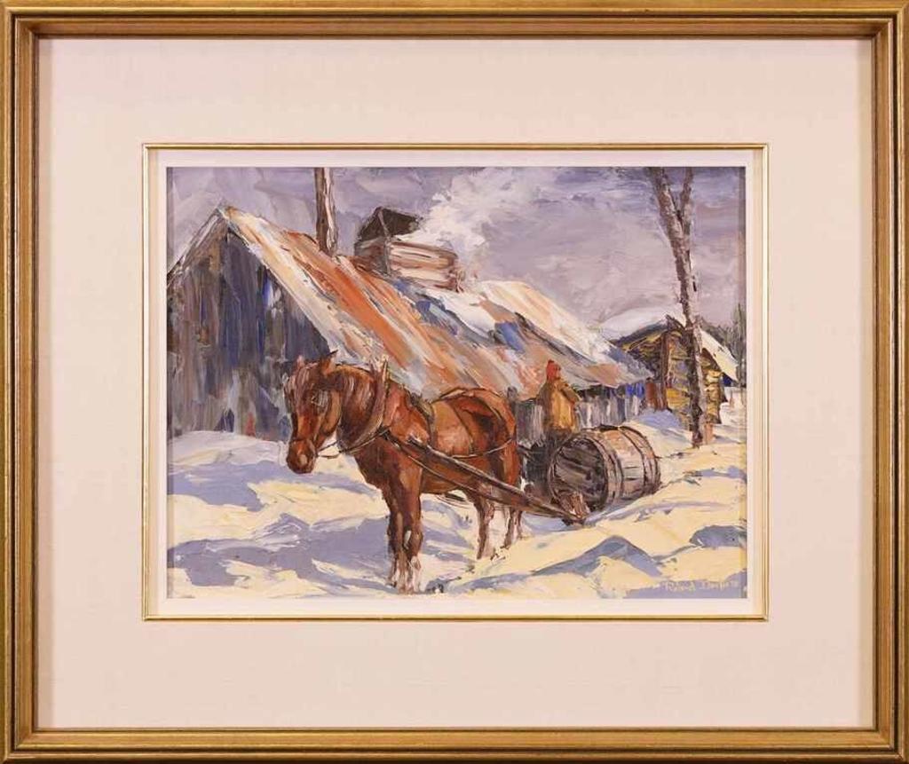 Roland Dostie (1919) - Untitled, Sugar Shack Scene; 1978