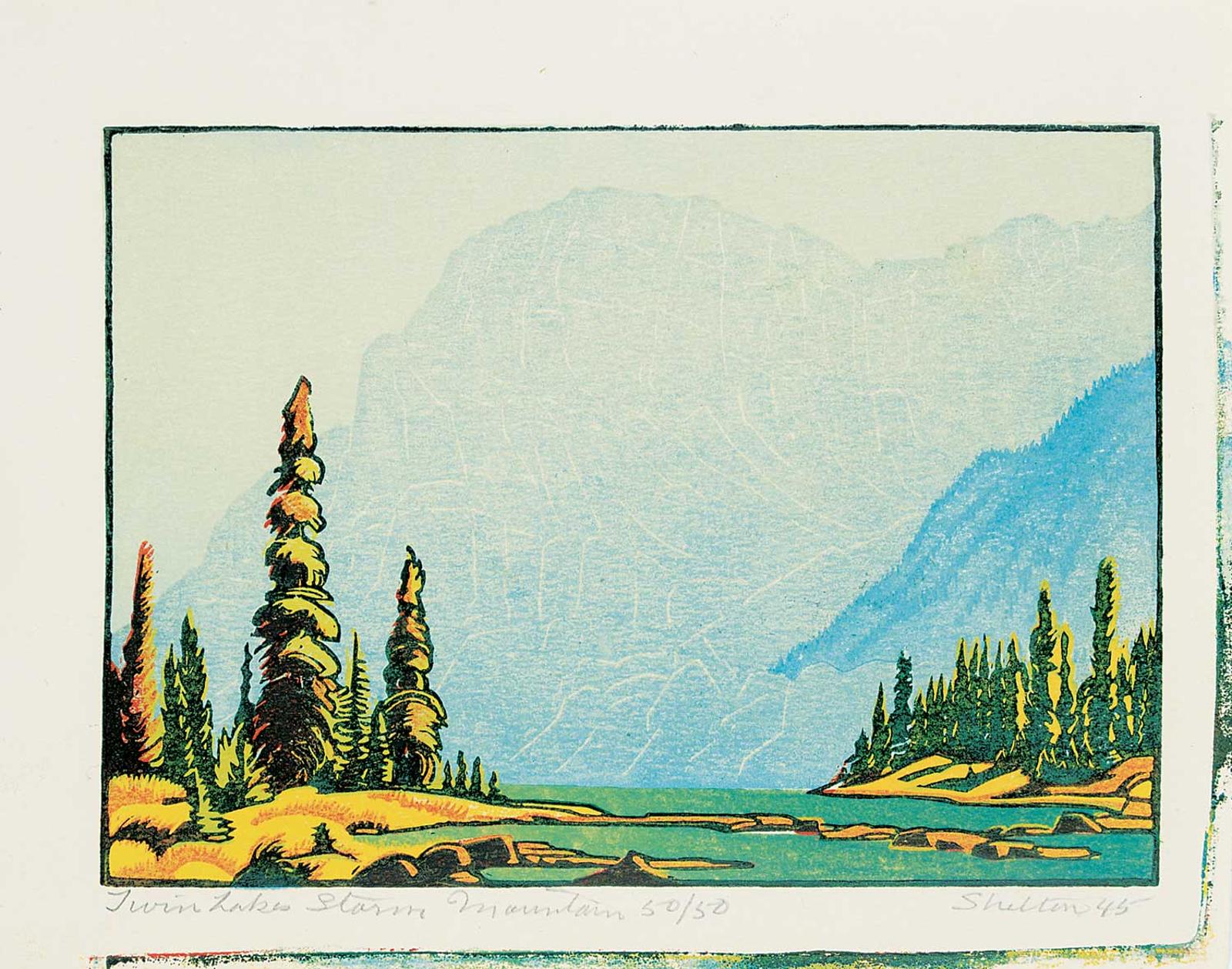 Margaret Dorothy Shelton (1915-1984) - Twin Lakes, Storm Mountain  #50/50