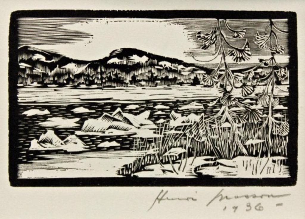 Henri Jacques Masson (1907-1995) - Winter Riverscape