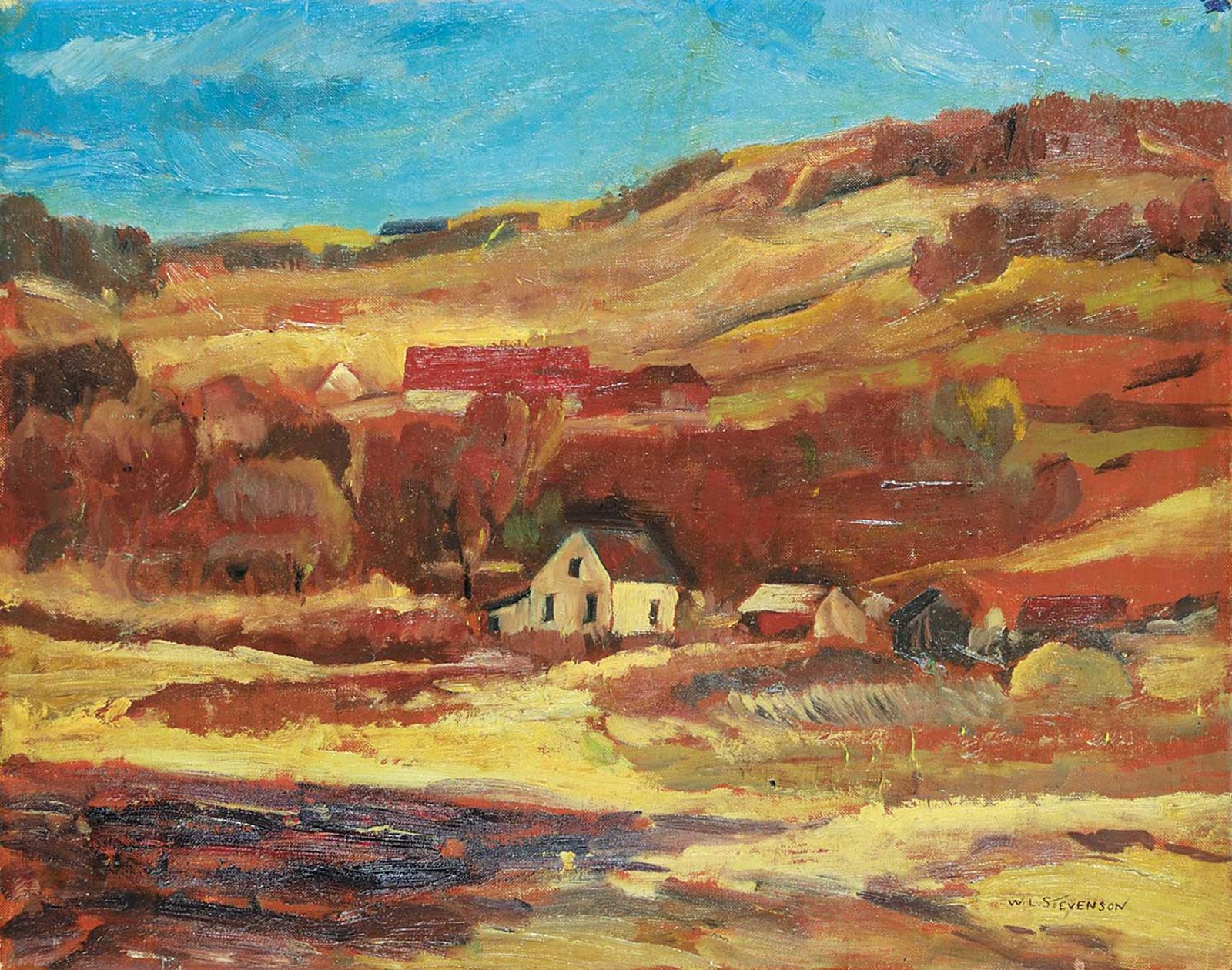 William Lewy Leroy Roy Stevenson (1905-1966) - Foothills in the Fall