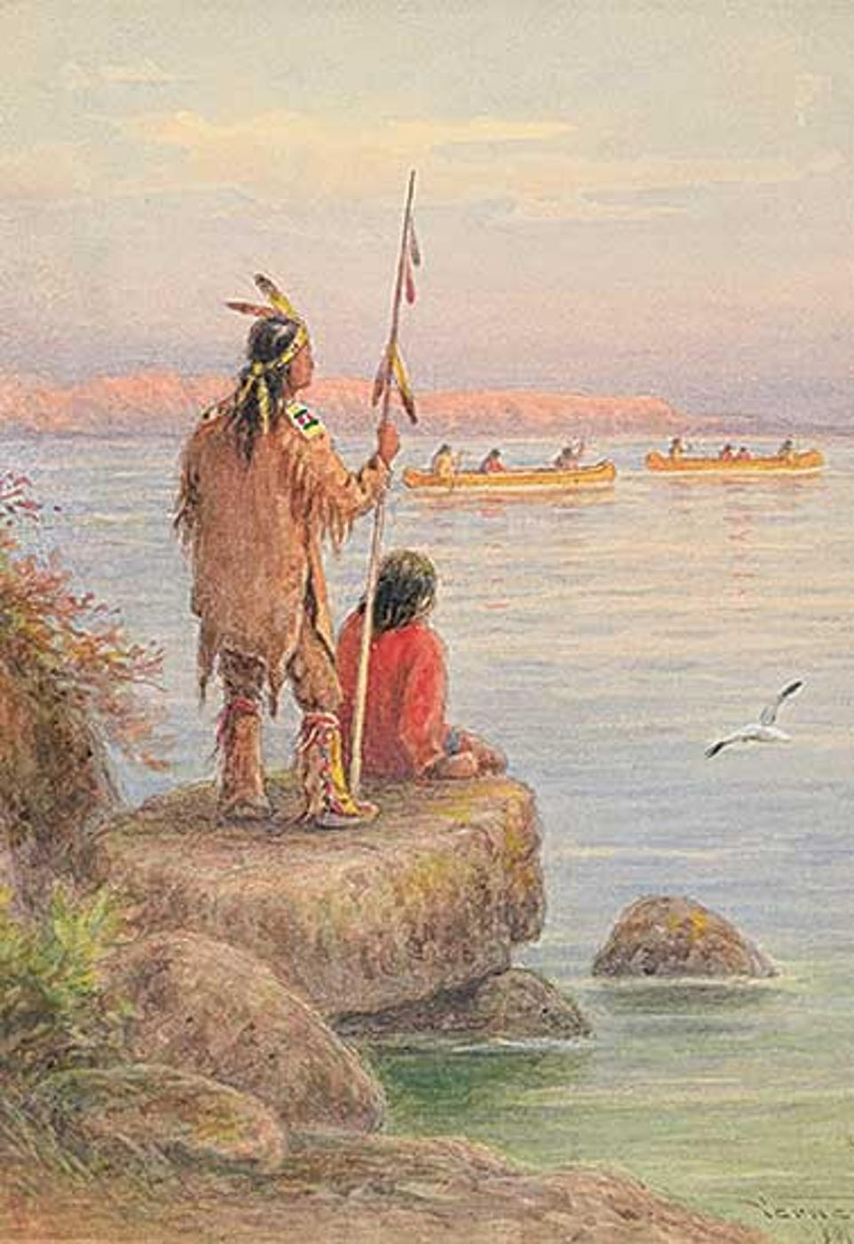 Frederick Arthur Verner (1836-1928) - The Race, Thunder Bay