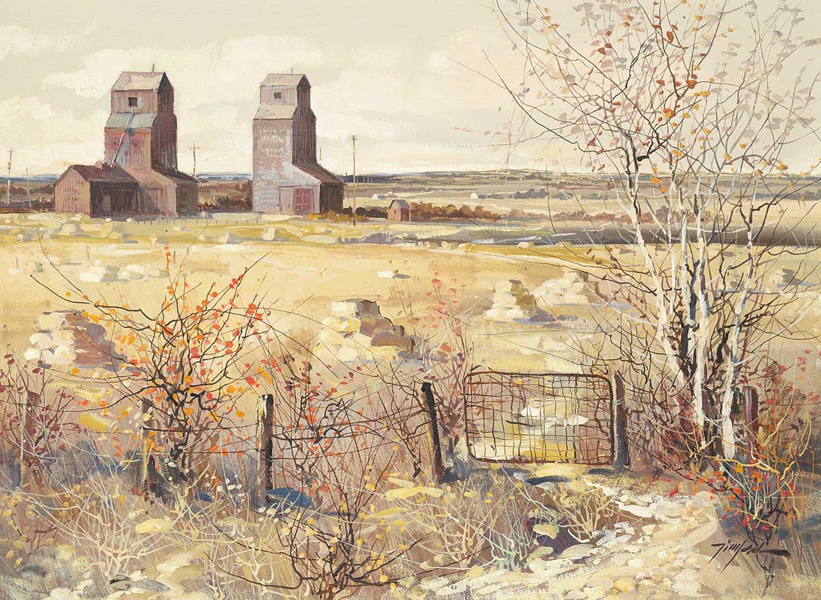 Tin Yan Chan (1942) - Untitled - Grain Elevators