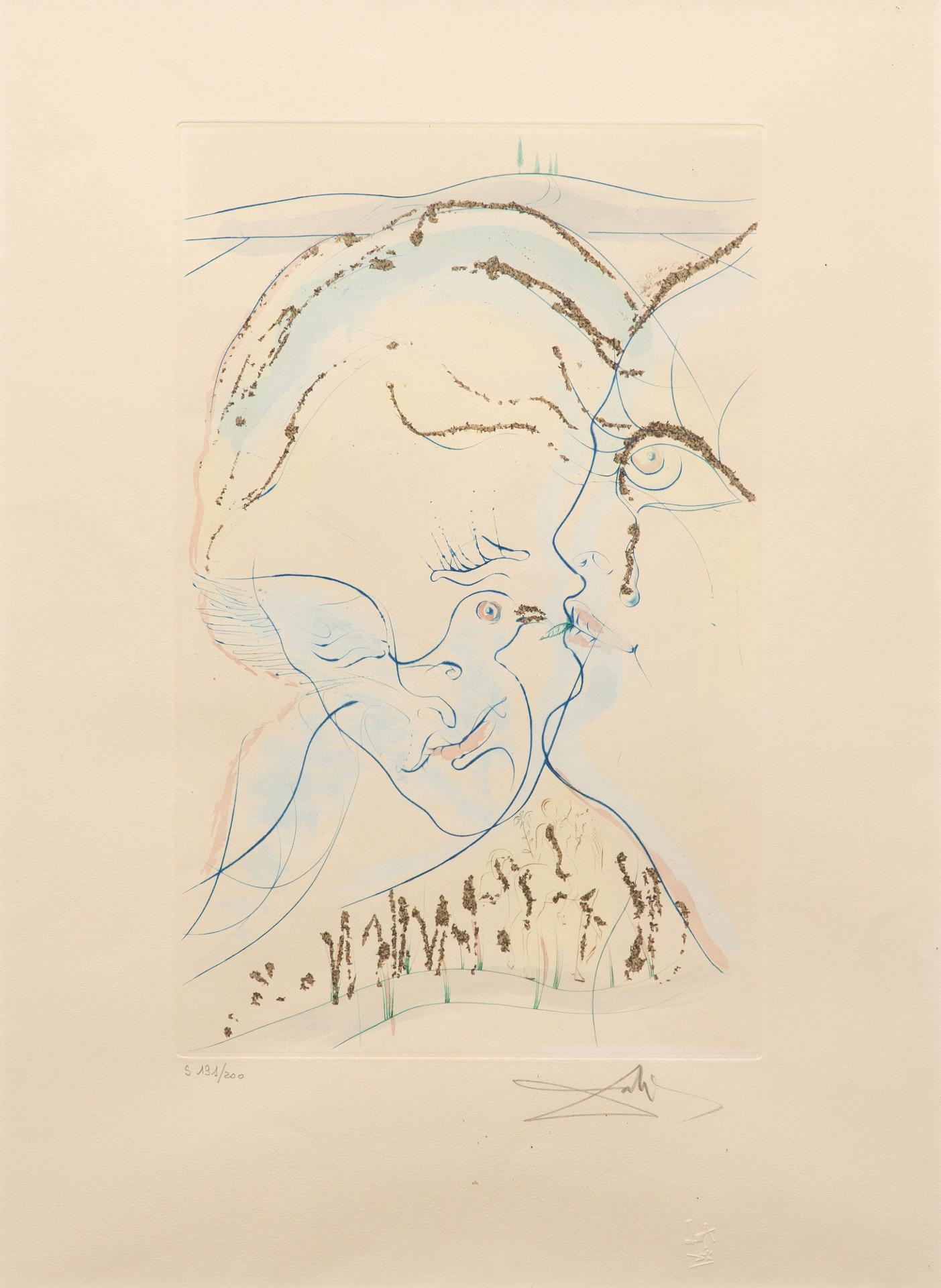 Salvador Dalí (1904-1989) - Dove Eyes (From Song of Songs of Solomon), 1971