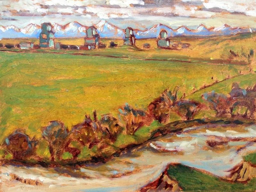 Robert F.M. McInnis (1942) - View West From Highfield Farm, Alta; 1978