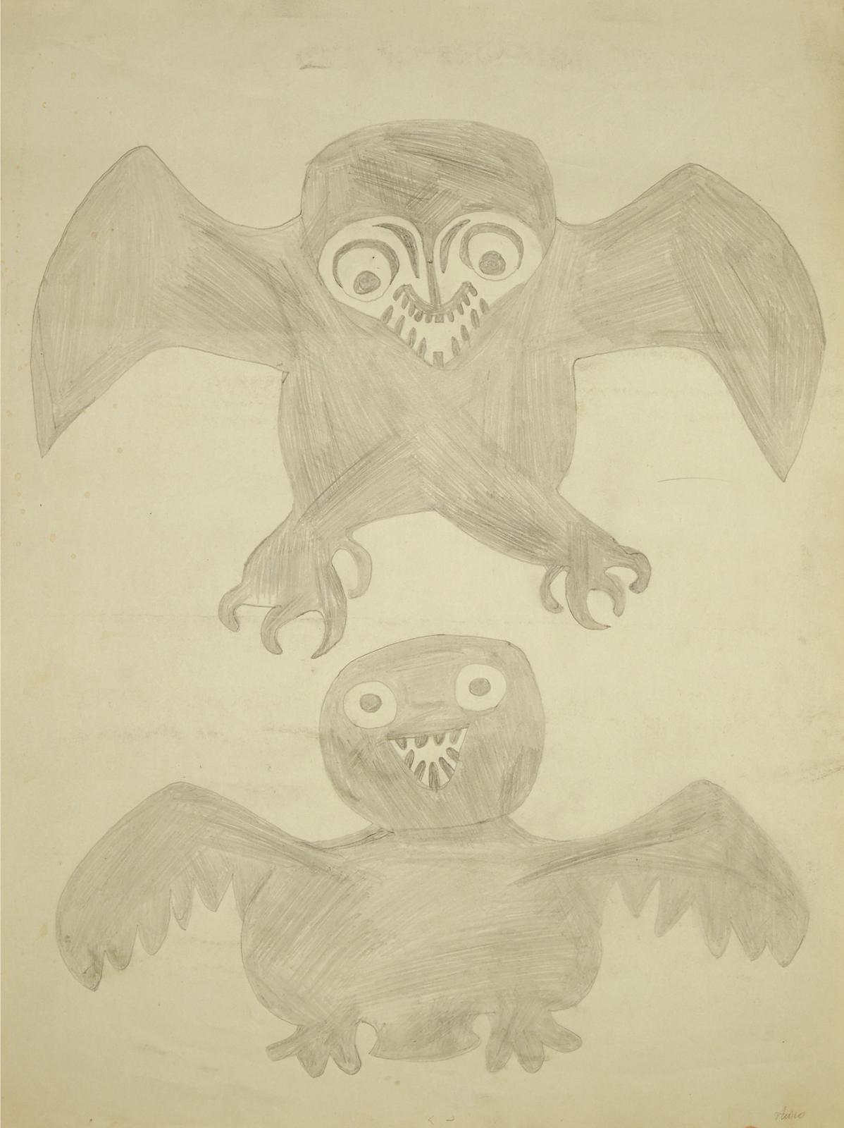 Pudlo Pudlat (1916-1992) - Untitled (Owls)