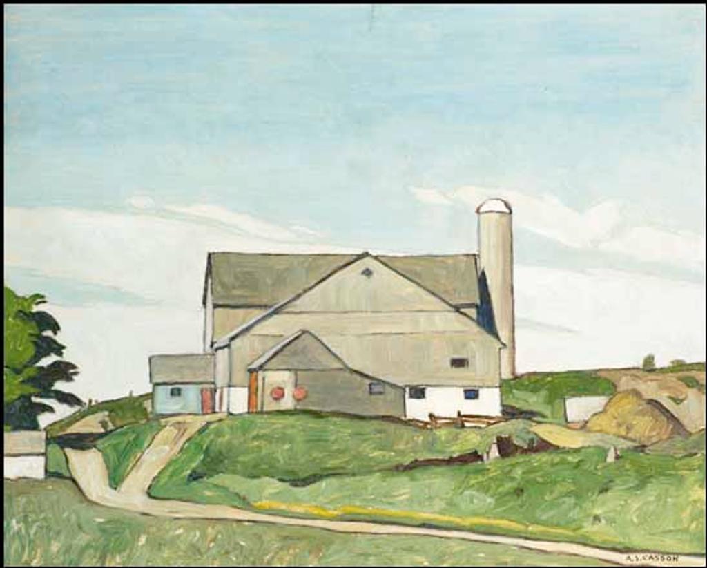 Alfred Joseph (A.J.) Casson (1898-1992) - Barn near Fairmount