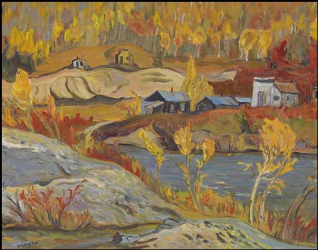 Ralph Wallace Burton (1905-1983) - Bonanza Creek - Yukon (Scene of the Gold Strike, 1898)