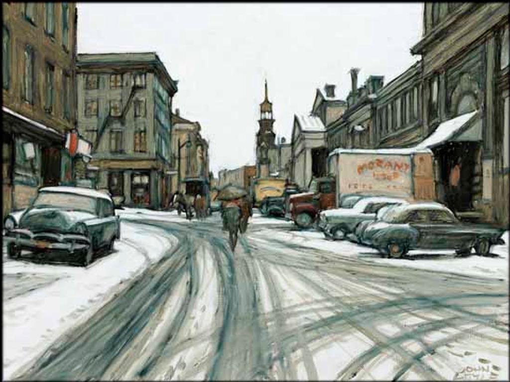 John Geoffrey Caruthers Little (1928-1984) - Rue St-Paul d'autrefois (Thirty Years Ago), Montreal