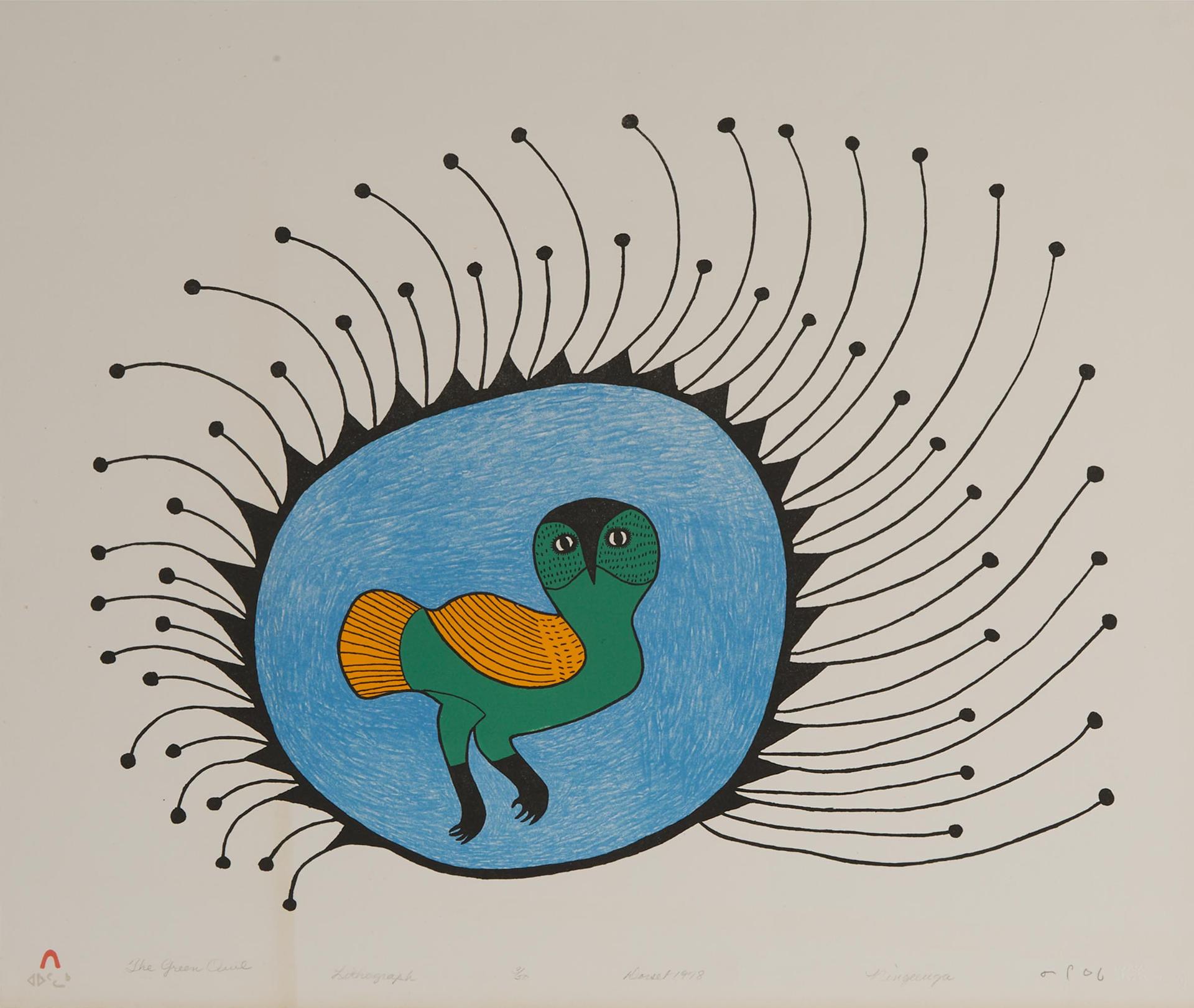 Ningeeuga Oshuitoq (1918-1980) - The Green Owl