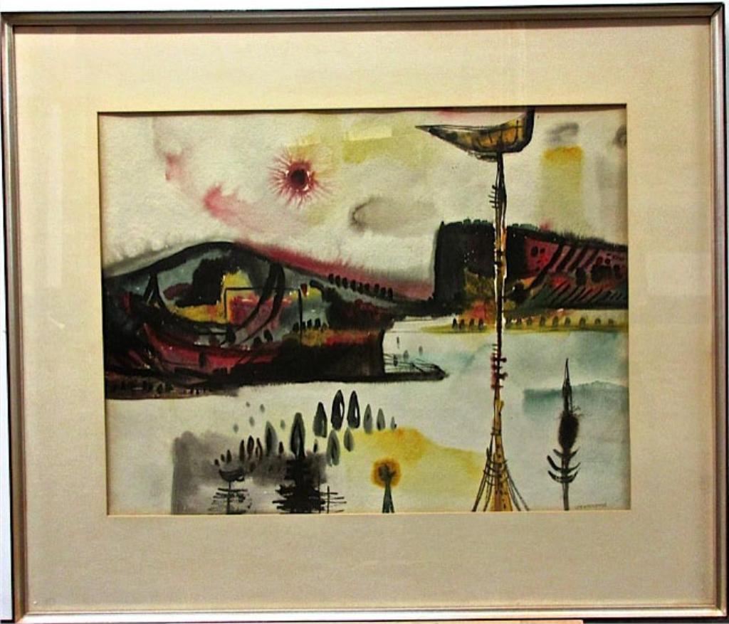 William John Bertram Newcombe (1907-1969) - Abstract Landscape
