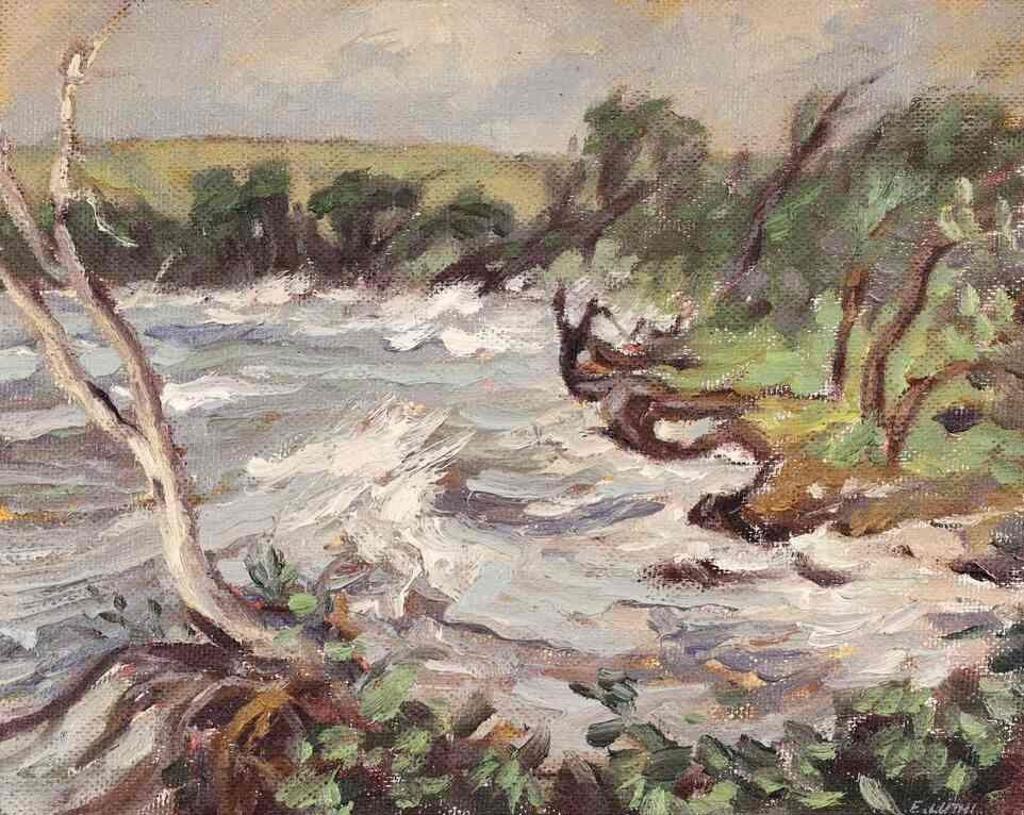 Ernest (Ernie) Luthi (1906-1983) - The Storm On Pasqua Lake (S. East Corner)
