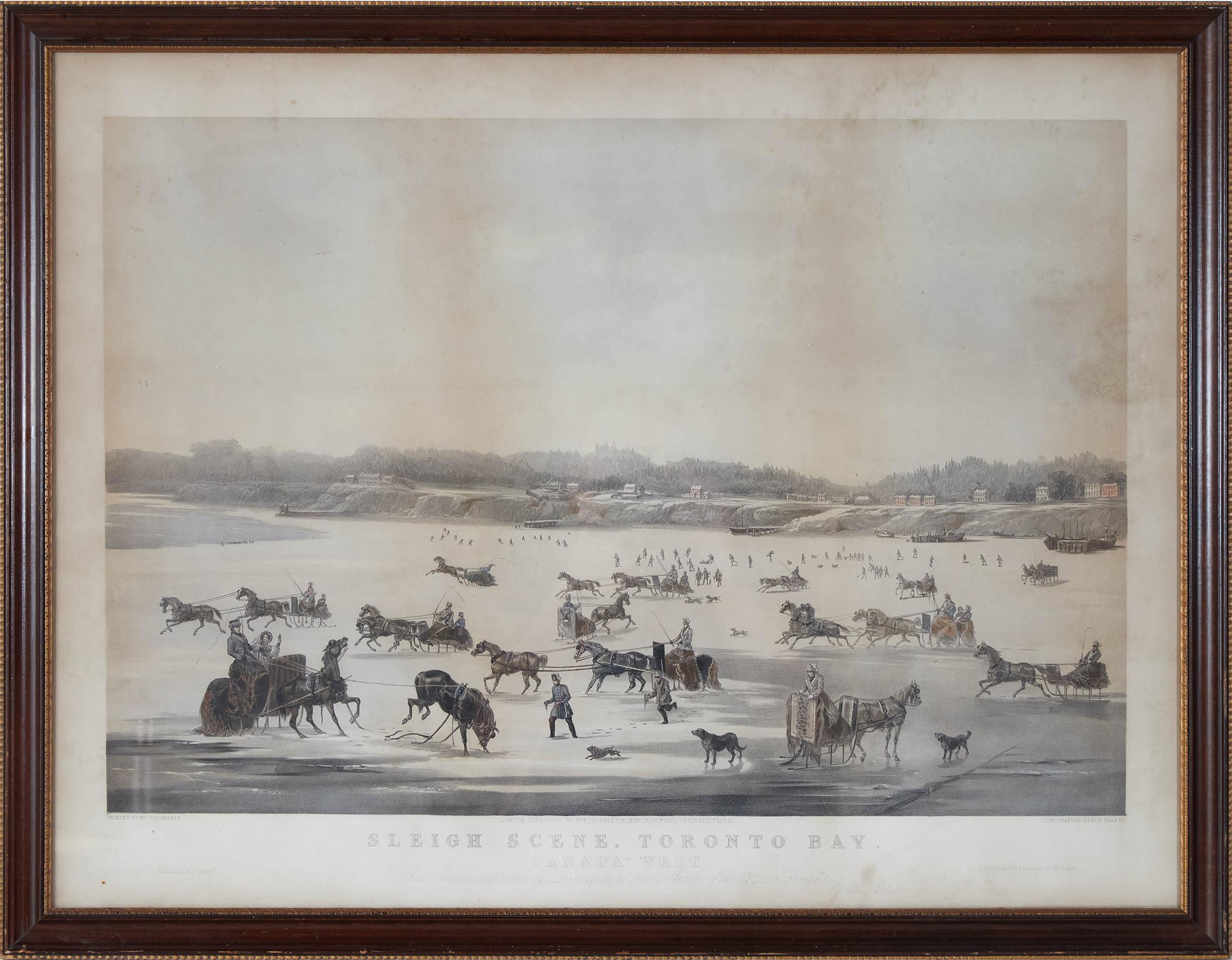 John Thomas Downman - Sleigh Scene, Toronto Bay, Canada West