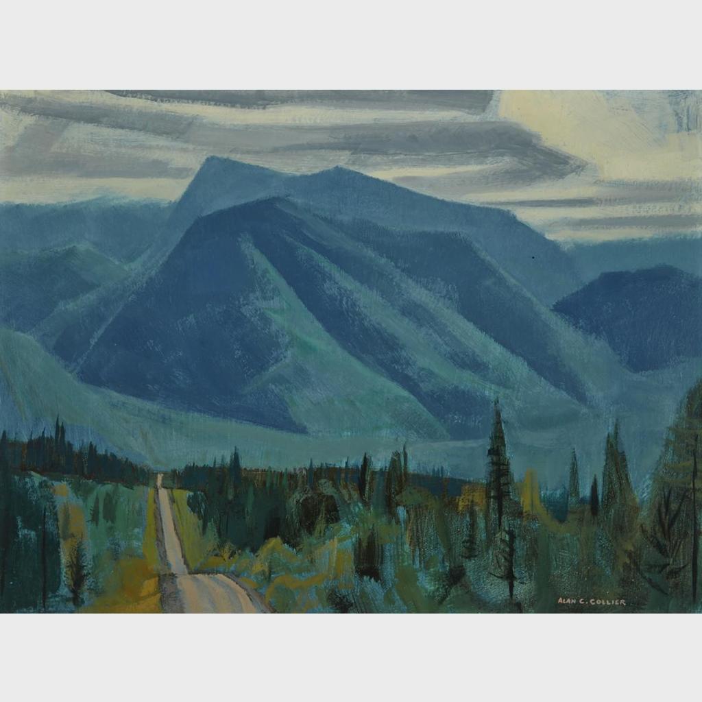 Alan Caswell Collier (1911-1990) - The Kananaskis Road, Alberta, About Mile 83