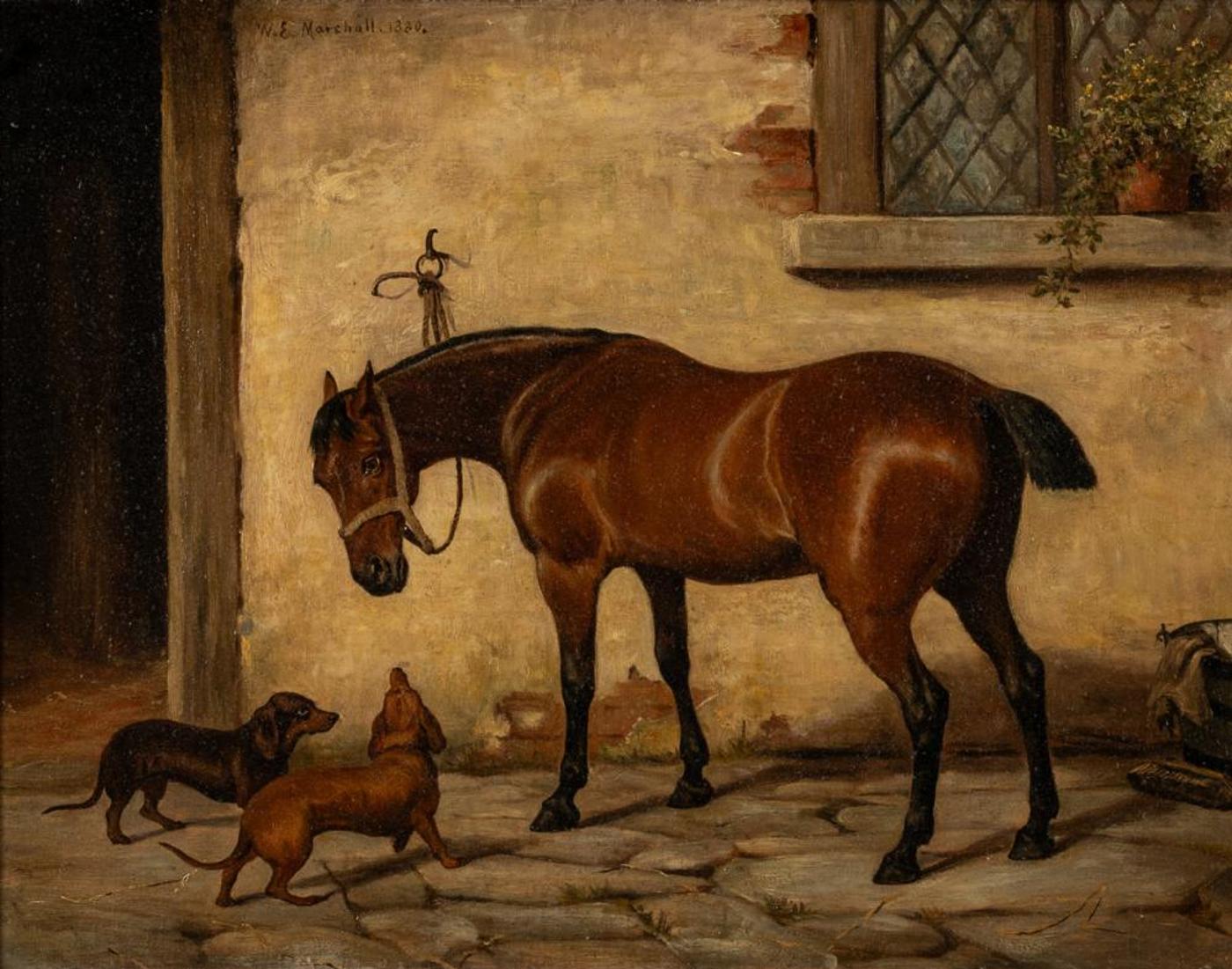 William Elstob Marshall (1859-1880) - Coach Horse Dogs