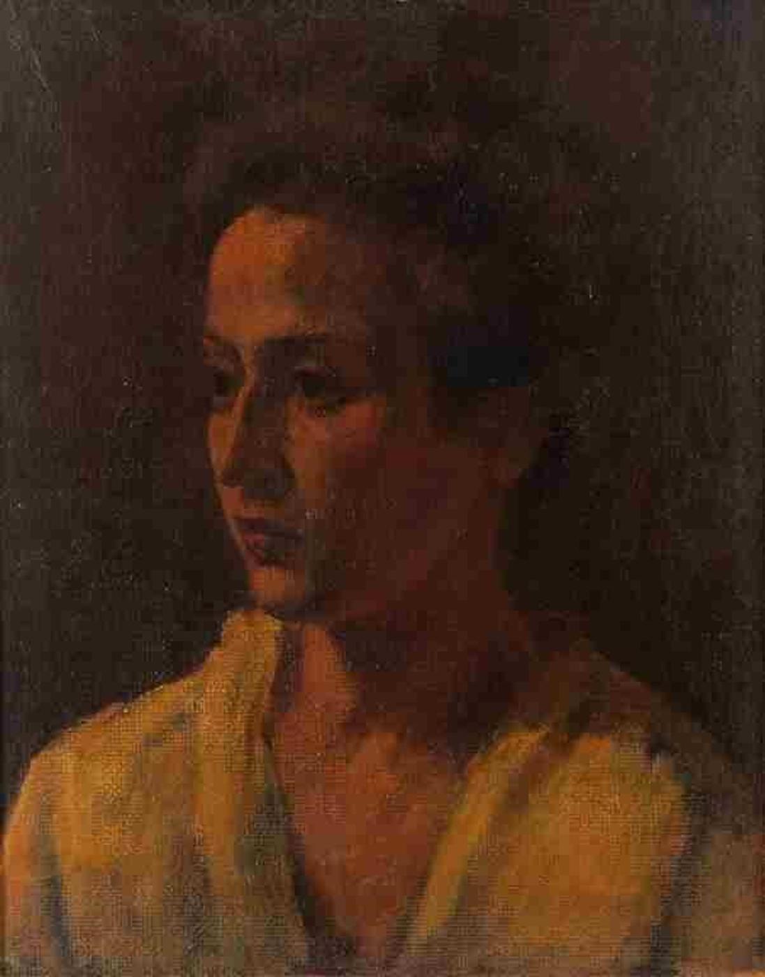 Dezso Czigany (1883-1937) - Portrait of a Woman in Yellow