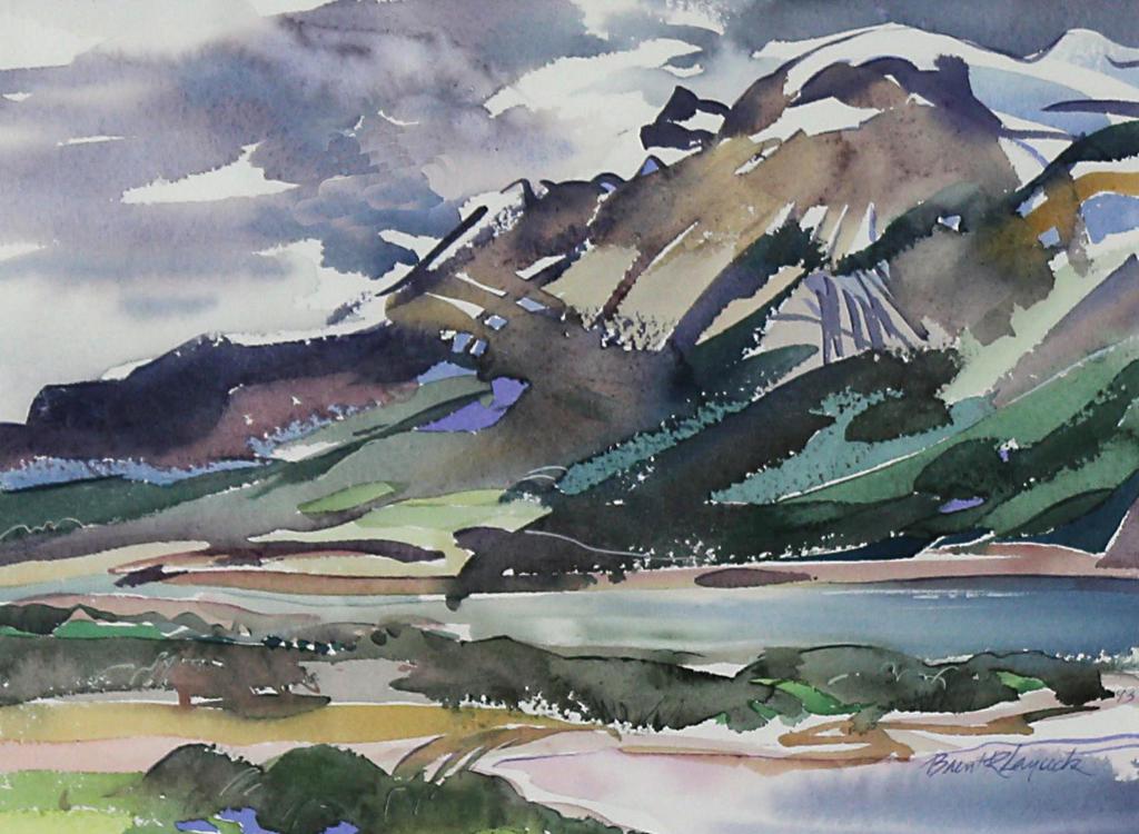 Brent R. Laycock (1947) - Sofa Mountain Morning (Waterton)