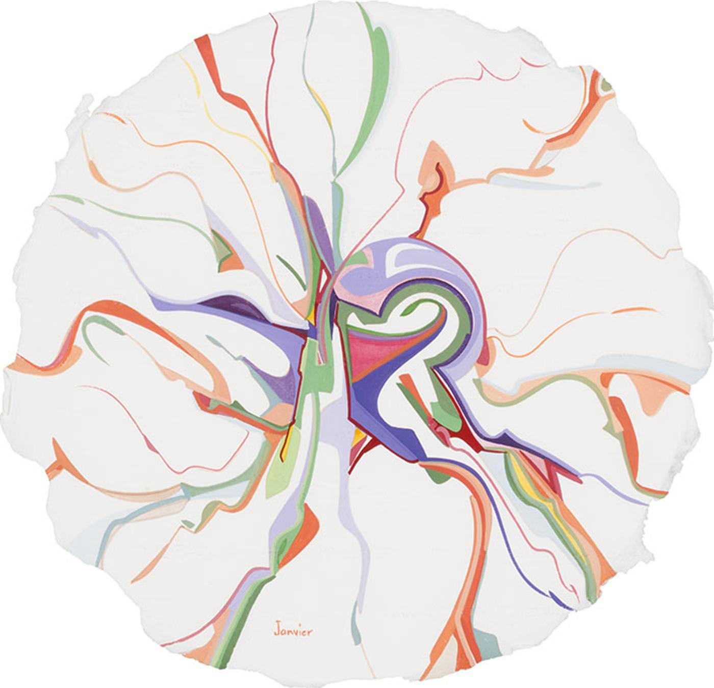 Alex Simeon Janvier (1935-2024) - Evening Air (Drum)