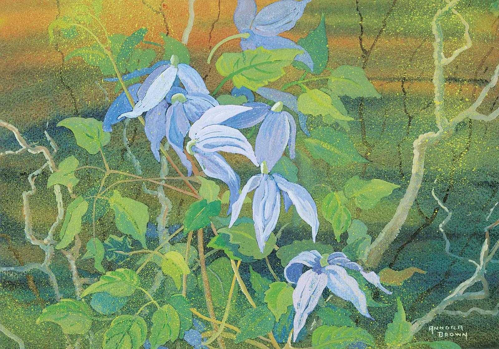 Annora Brown (1899-1987) - Untitled - Blue Clematis