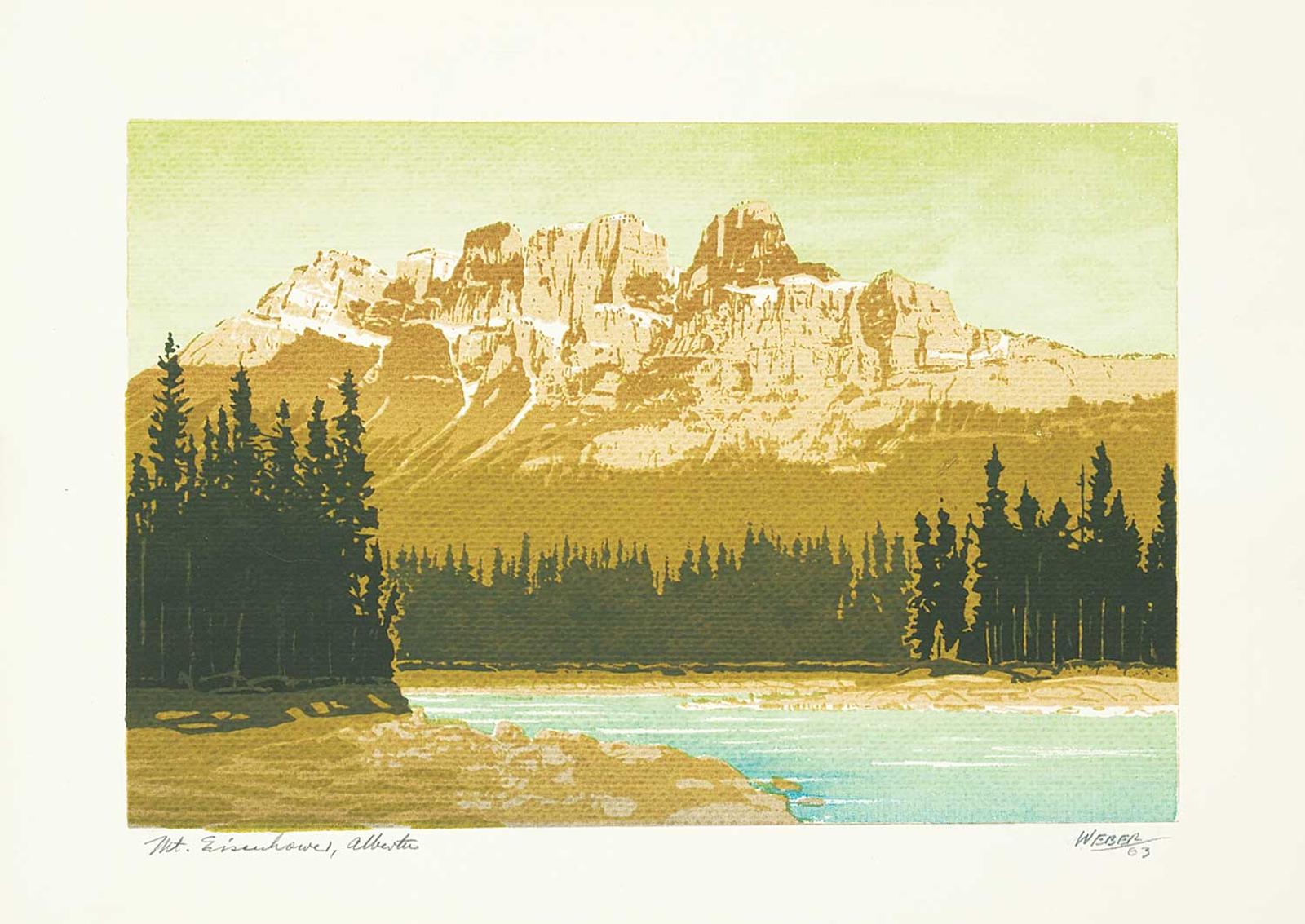 George Weber (1907-2002) - Mt. Eisenhower, Alberta