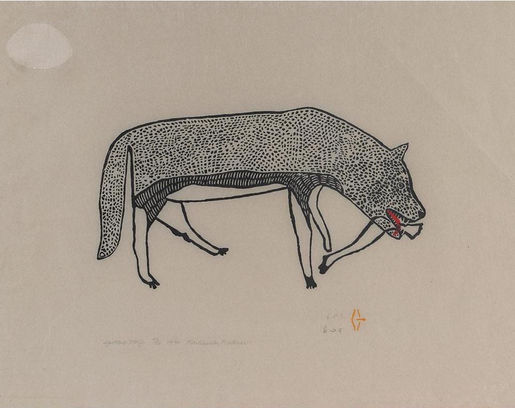 Harold Qarliqsaq (1928-1980) - Spotted Wolf