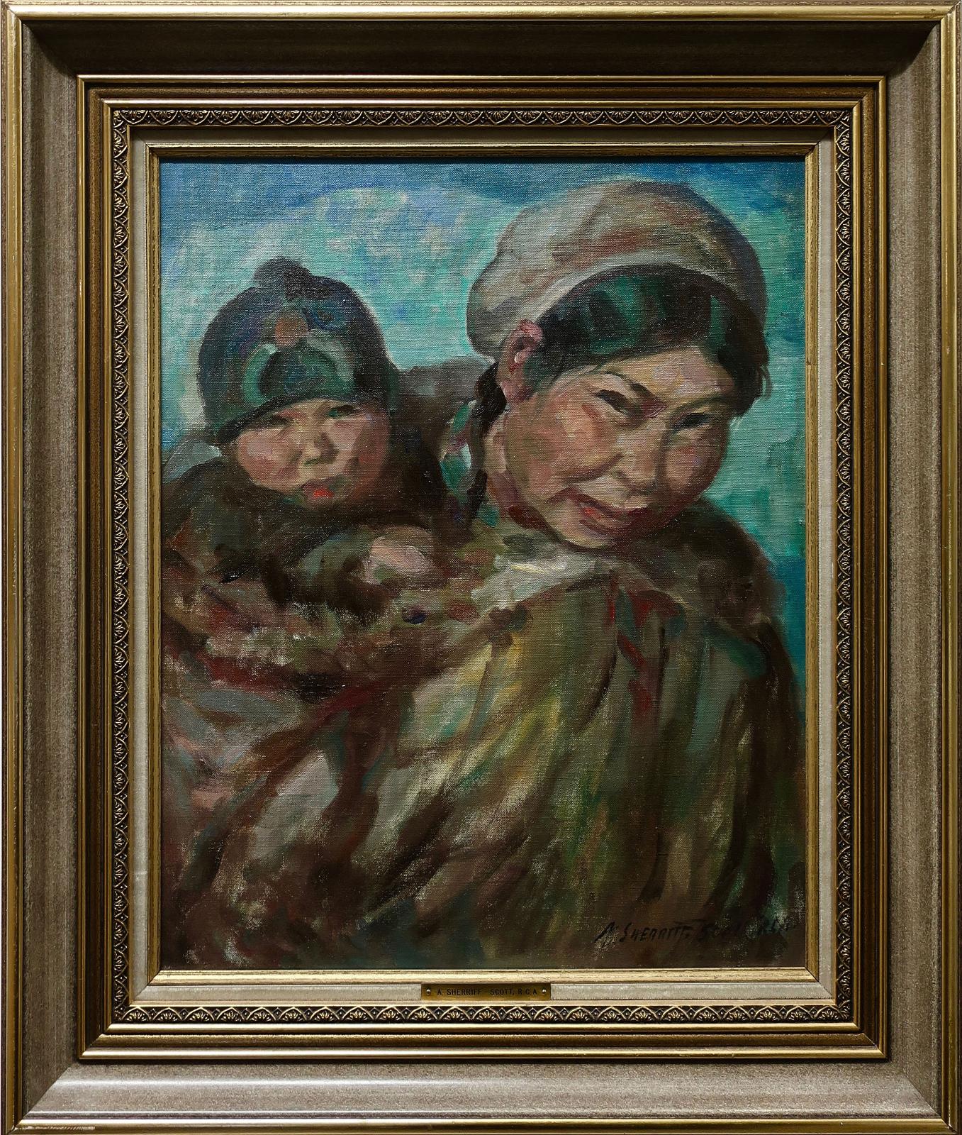 Adam Sherriff Scott (1887-1980) - Untitled (Inuit Mother And Child)