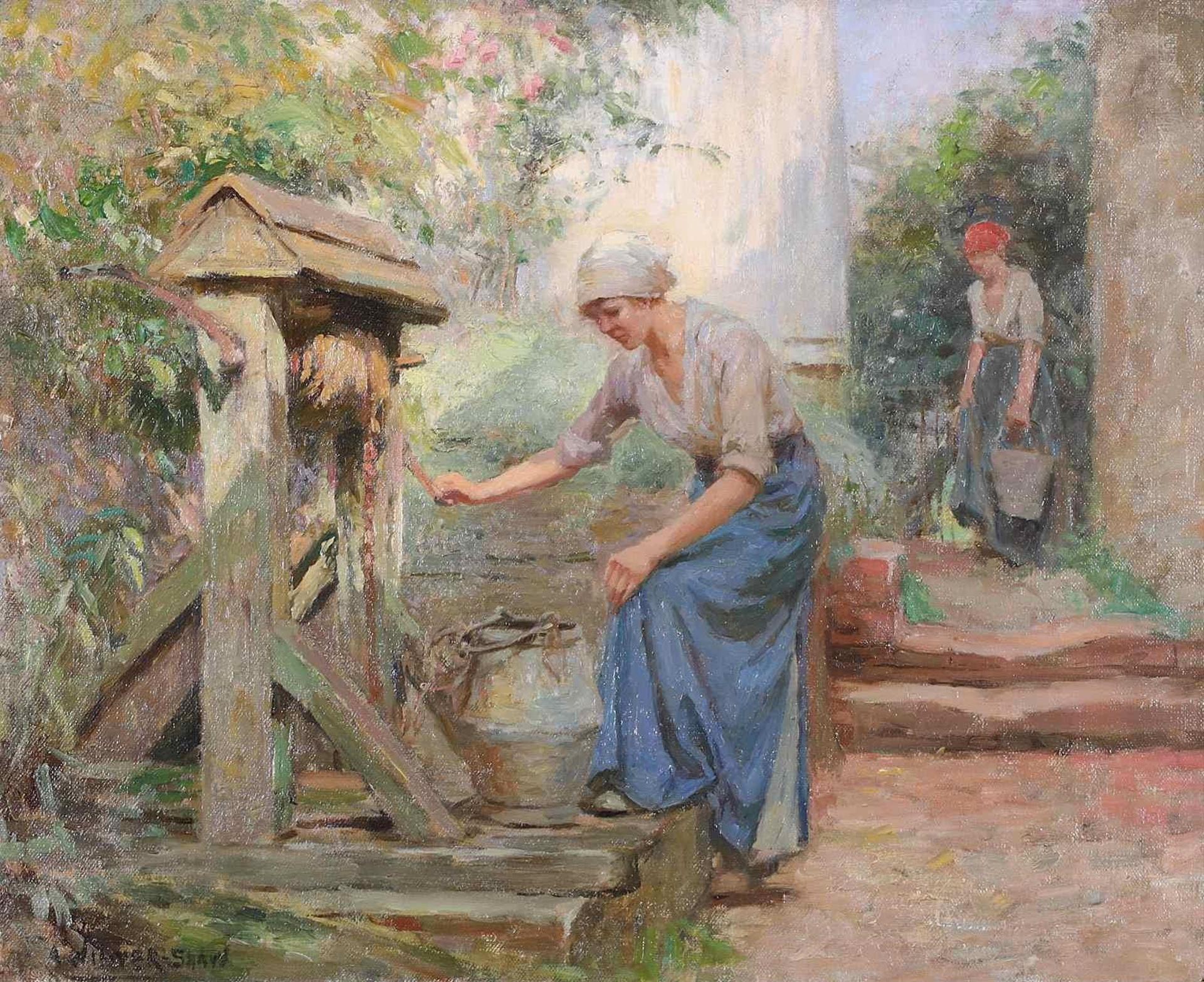 Arthur Winter-Shaw (1869-1948) - At The Well