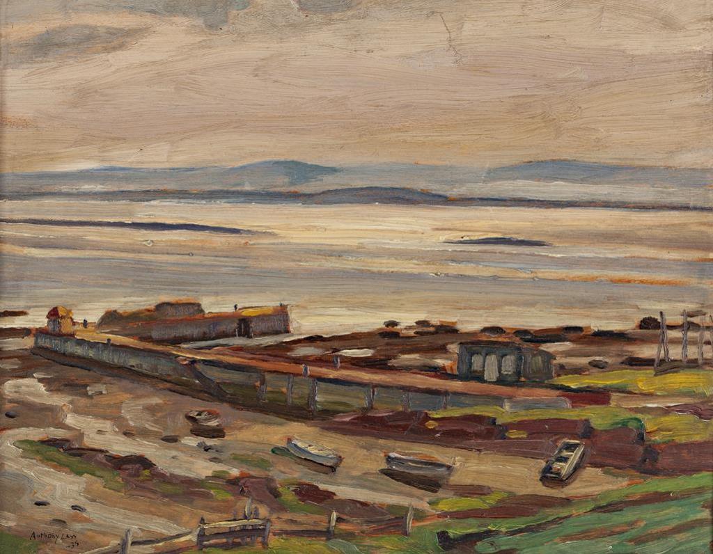 Anthony Law (1916-1996) - Pier at Low Tide