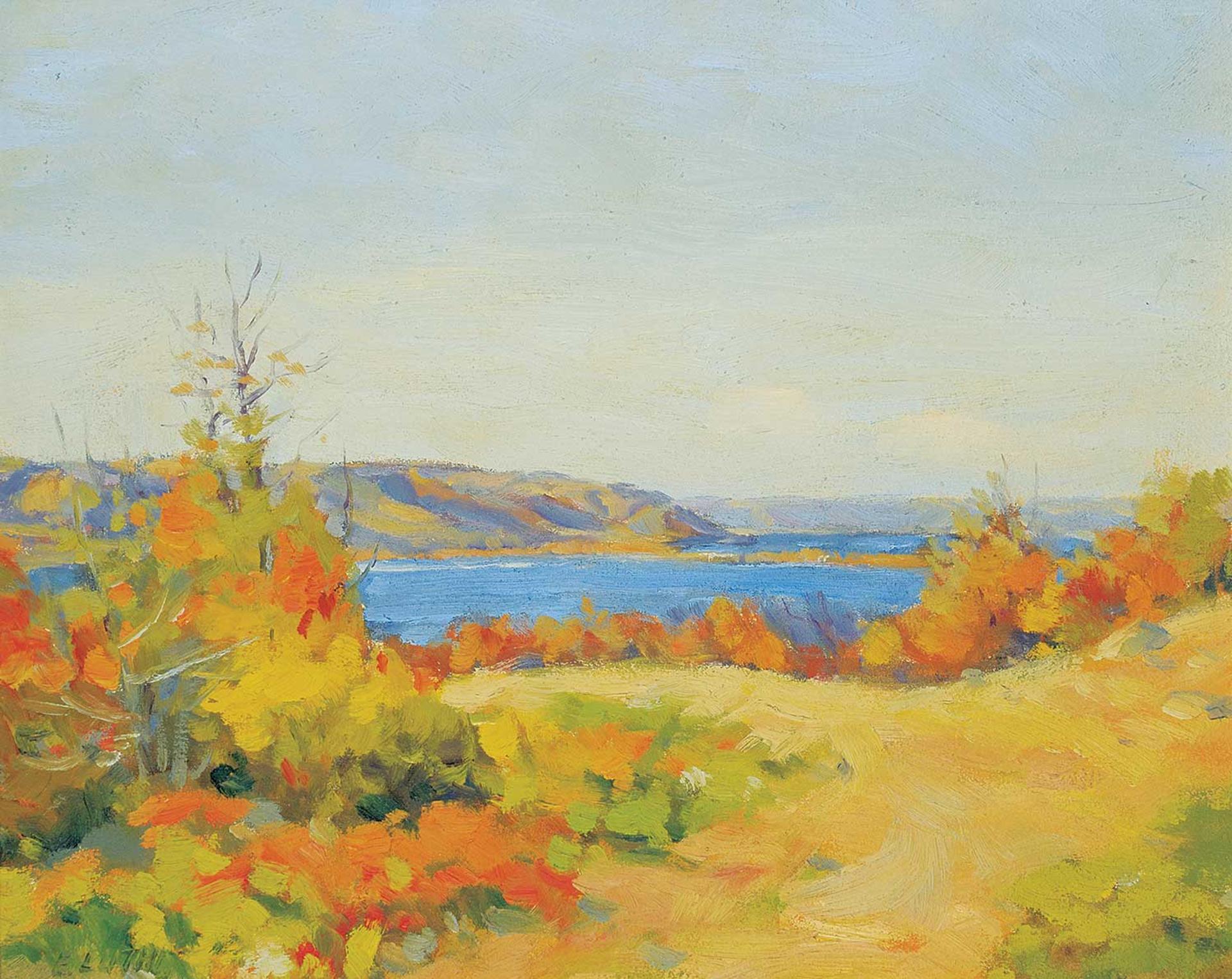 Ernest (Ernie) Luthi (1906-1983) - A September Day Along N. Side of Echo Lake Looking Towards the Sioux