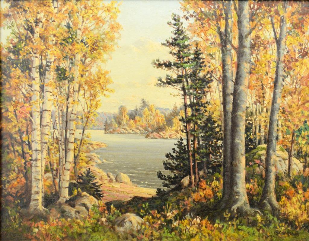 Otto Planding (1887-1964) - Lake in Autumn